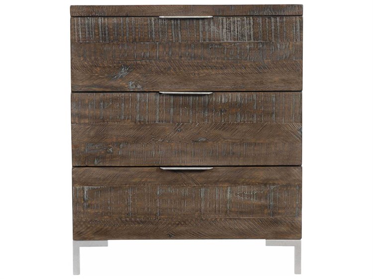 Bernhardt Logan Square Haines 26" Wide 3Drawers Pine Wood Nightstand
