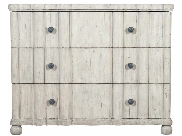 Bernhardt Mirabelle 40" Wide 3Drawers White Solid Wood Nightstand