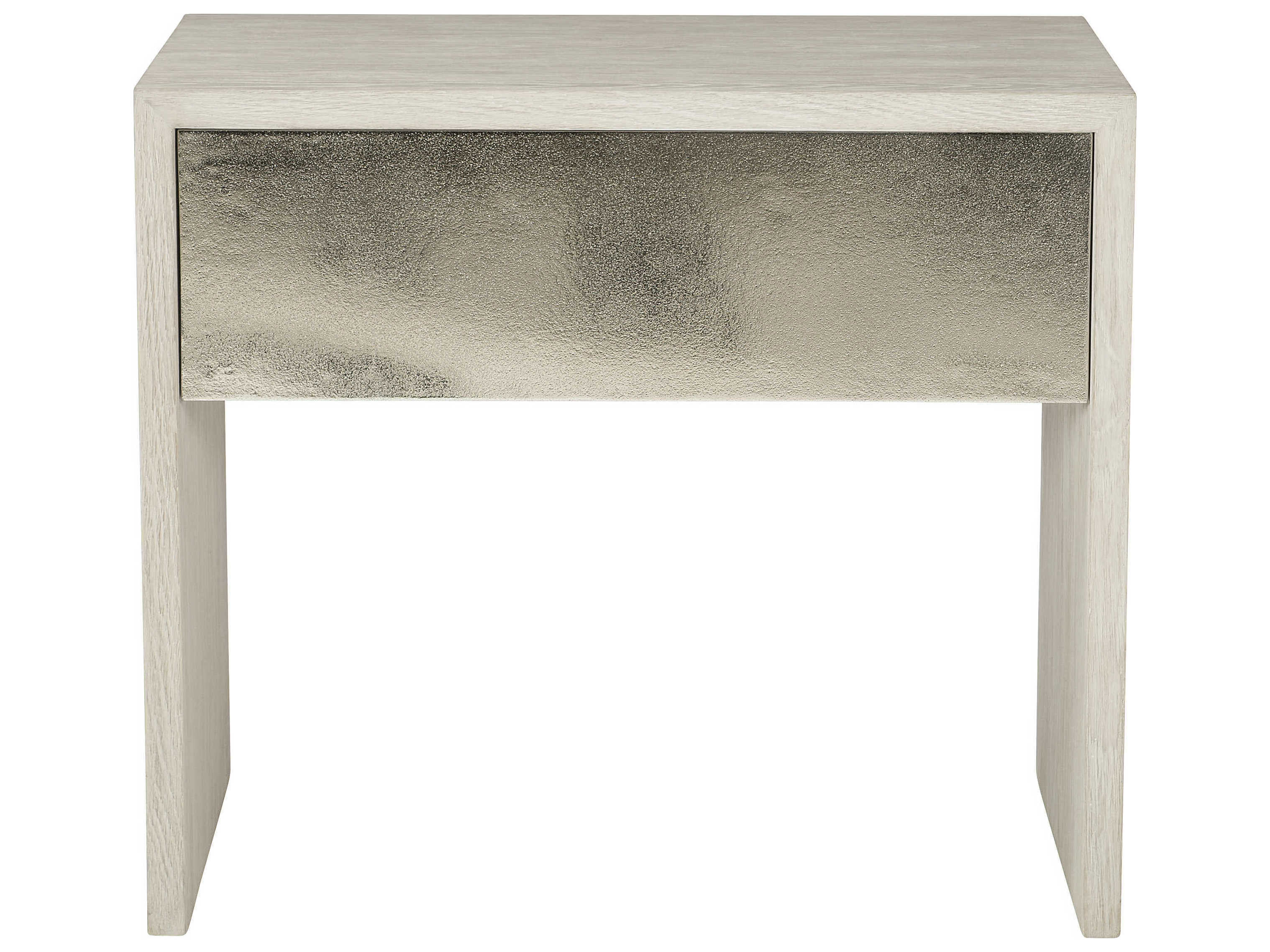 Bernhardt Interiors Lowe Jicama / Shiny Nickel OneDrawer Nightstand