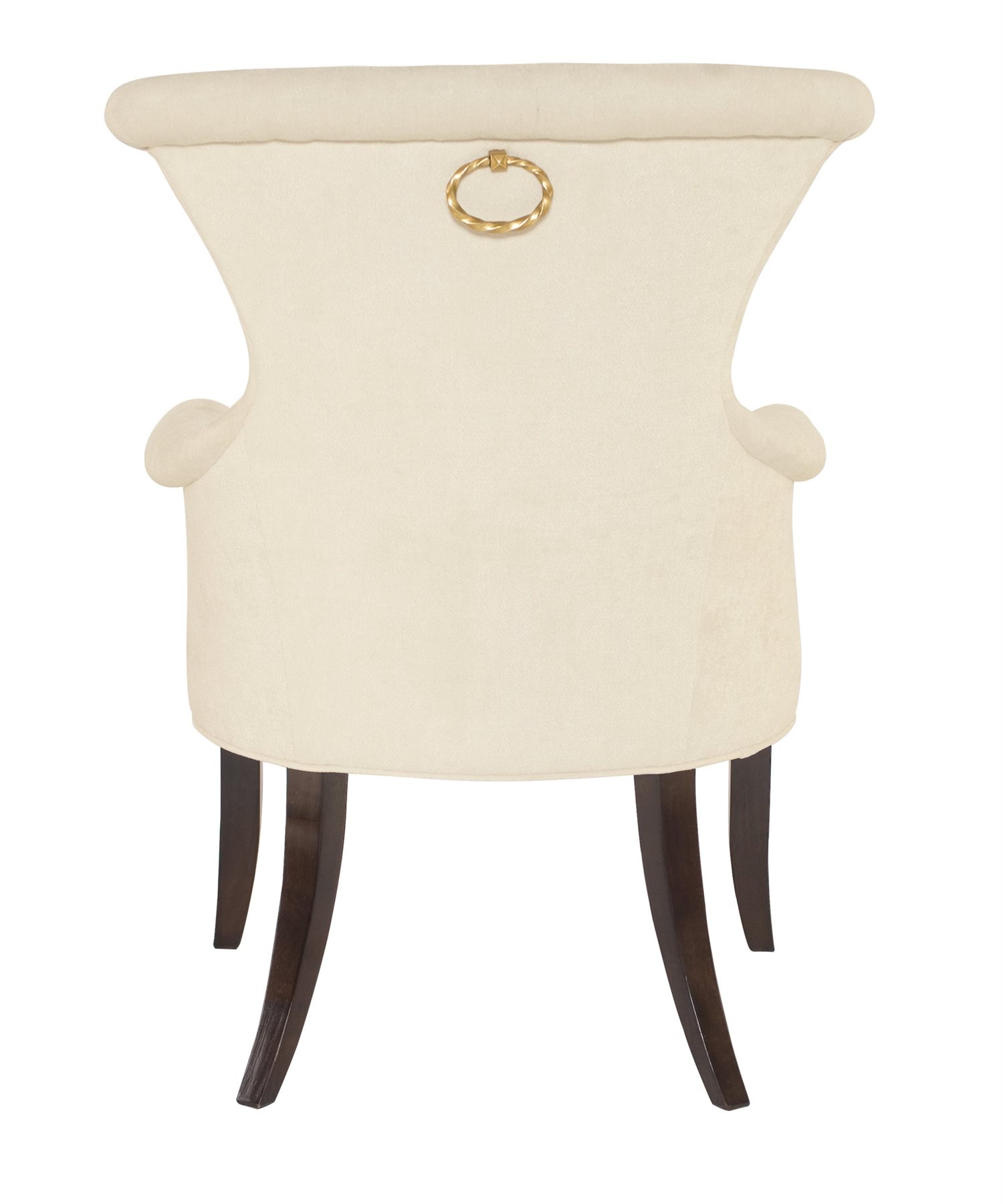 Bernhardt Jet Set White / Caviar Arm Dining Chair BH356542
