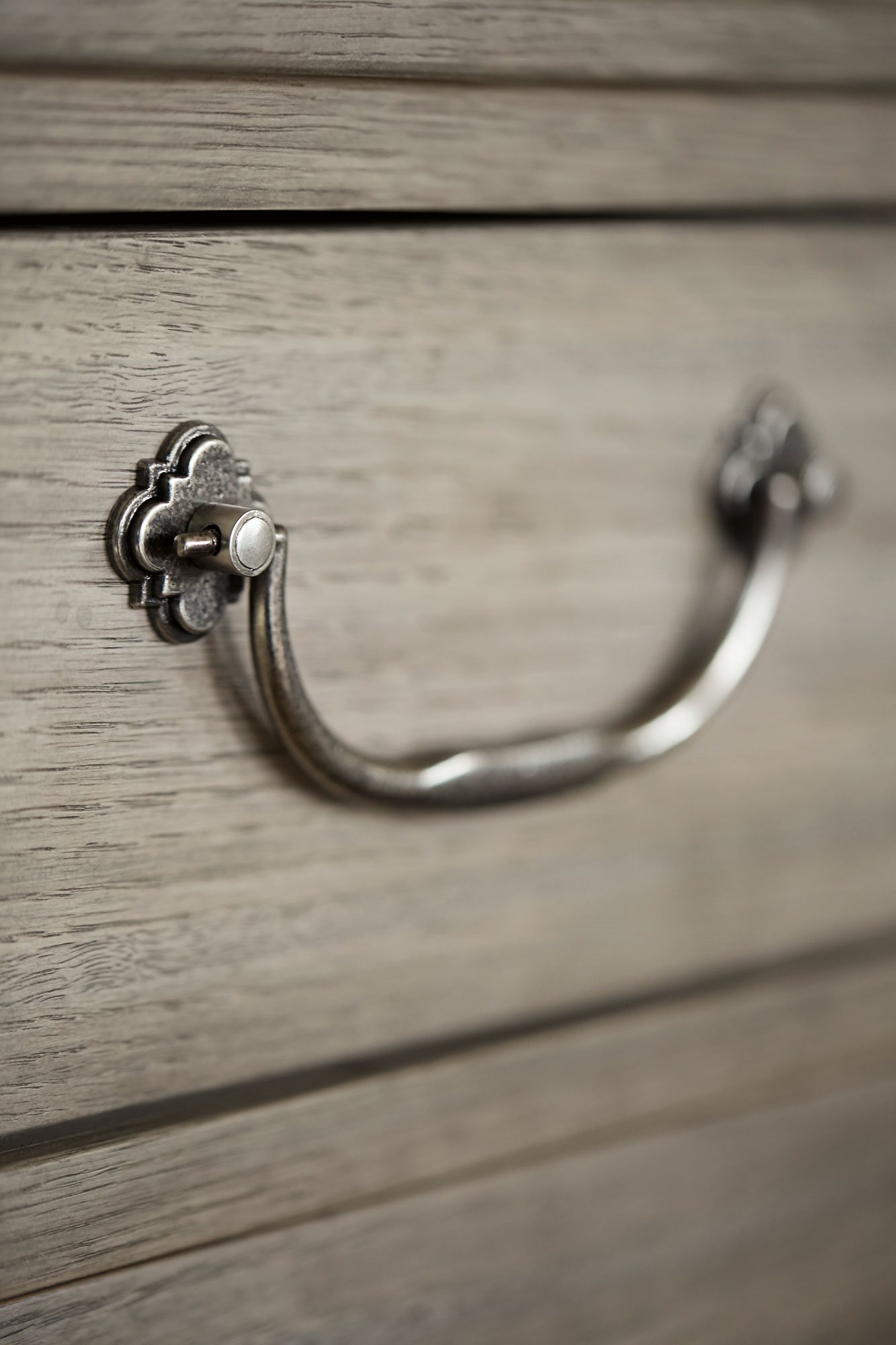 Bernhardt Marquesa Gray Cashmere ThreeDrawers Nightstand BH359216