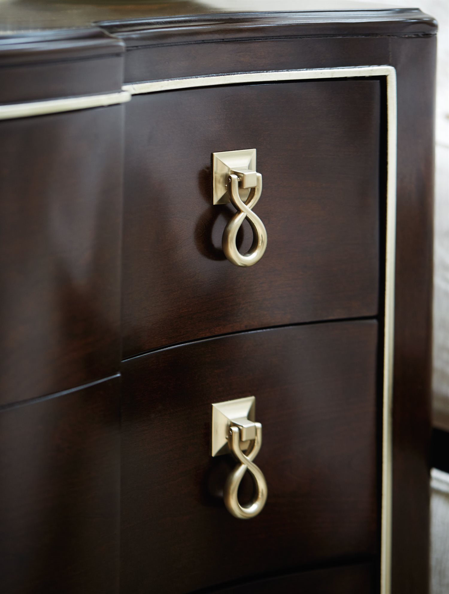 Bernhardt Miramont Dark Sable 3 Drawers Nightstand BH360232