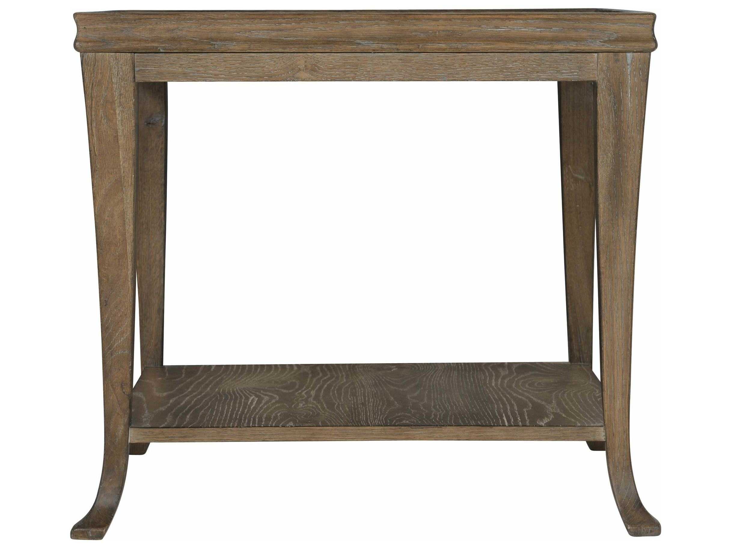 Bernhardt Rustic Patina Peppercorn 27'' Wide Rectangular End Table