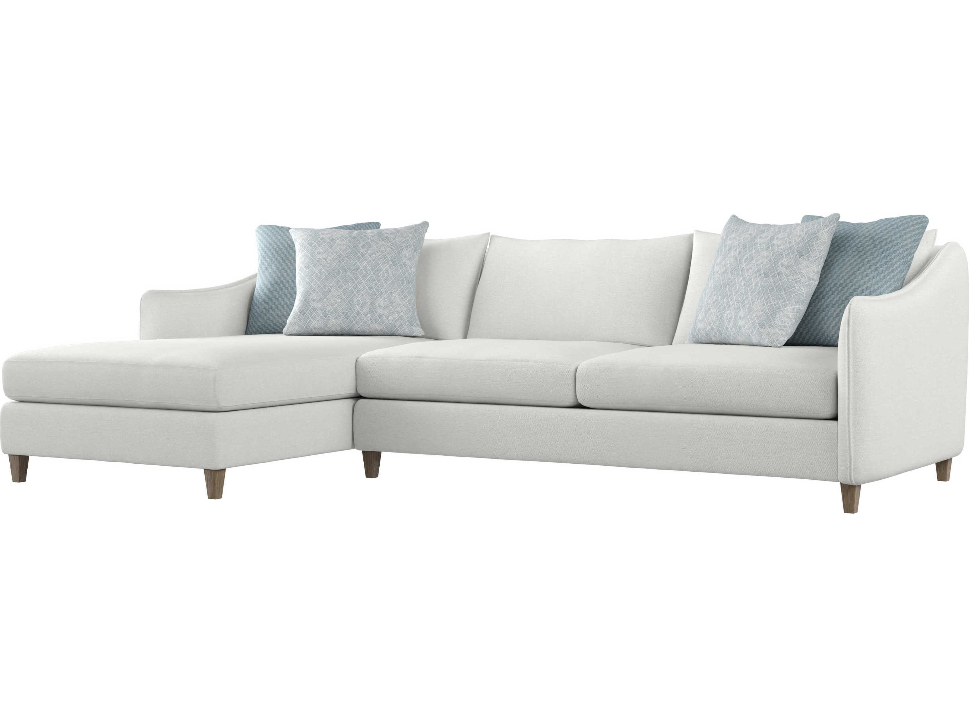 Bernhardt Plush Joli Sectional Sofa with LAF Chaise BHK1418