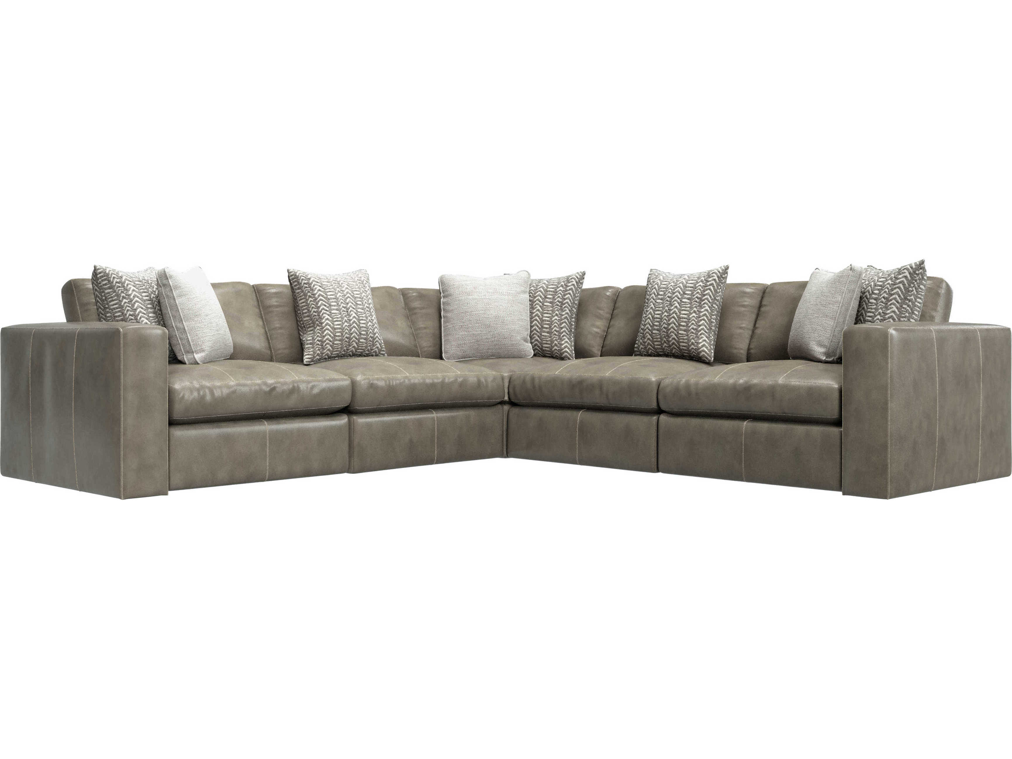 Bernhardt Stafford Leather Sectional Sofa BHK1704
