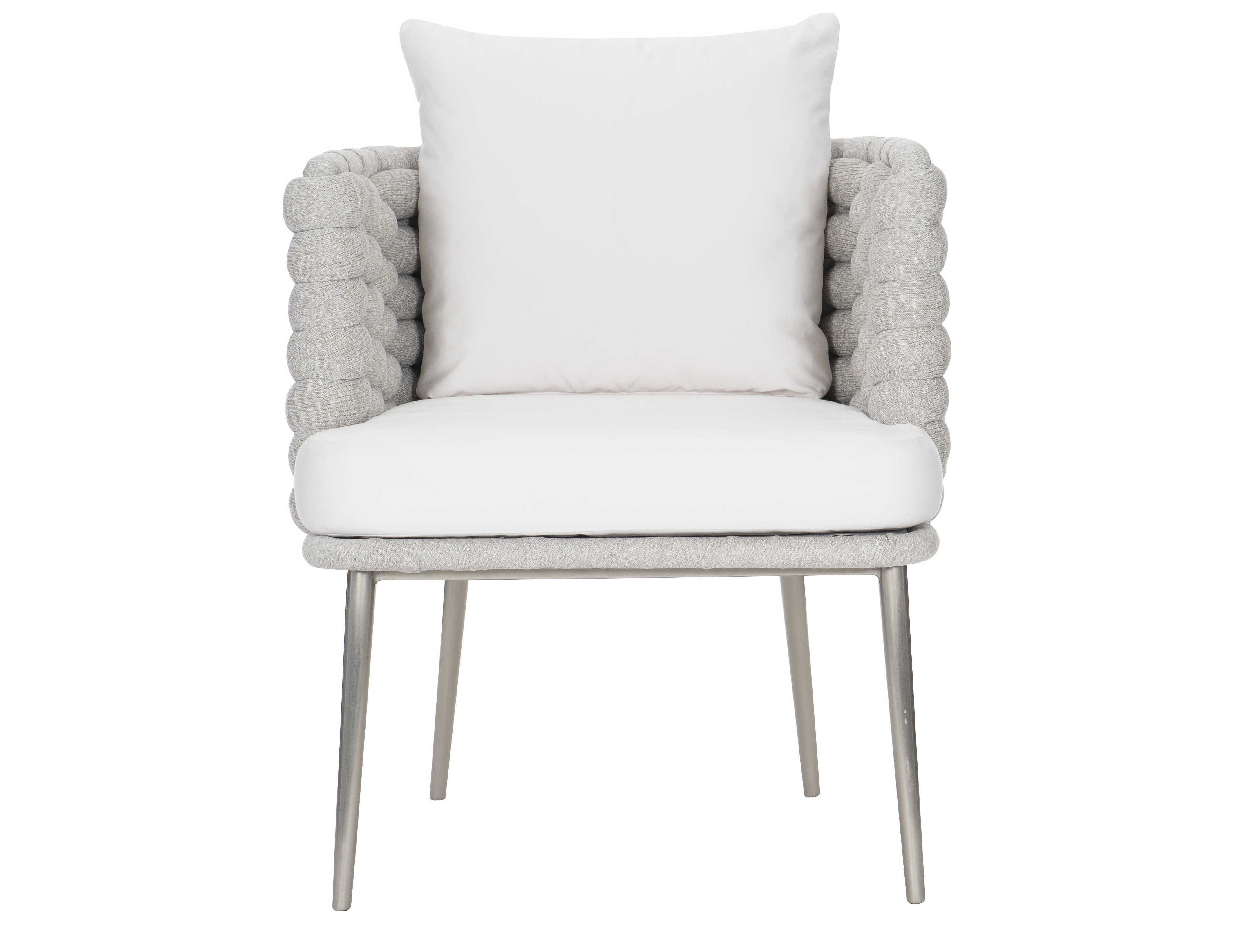 Bernhardt Gray Upholstered Arm Dining Chair BHX02545X