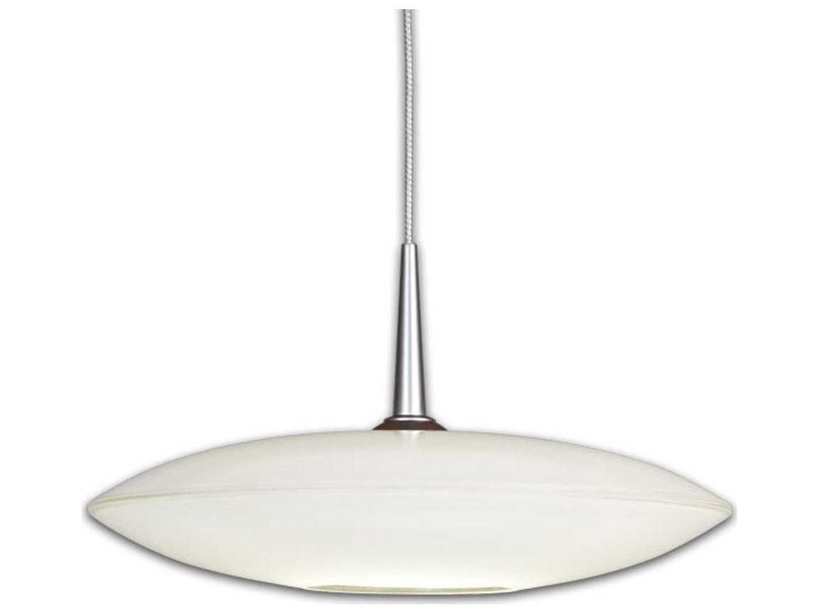 Bruck Lighting Poise White Matte Glass 9'' Wide Halogen Mini Pendant