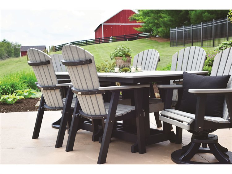 Berlin Gardens Comfoback Recycled Plastic Outdoor Patio Dining Set