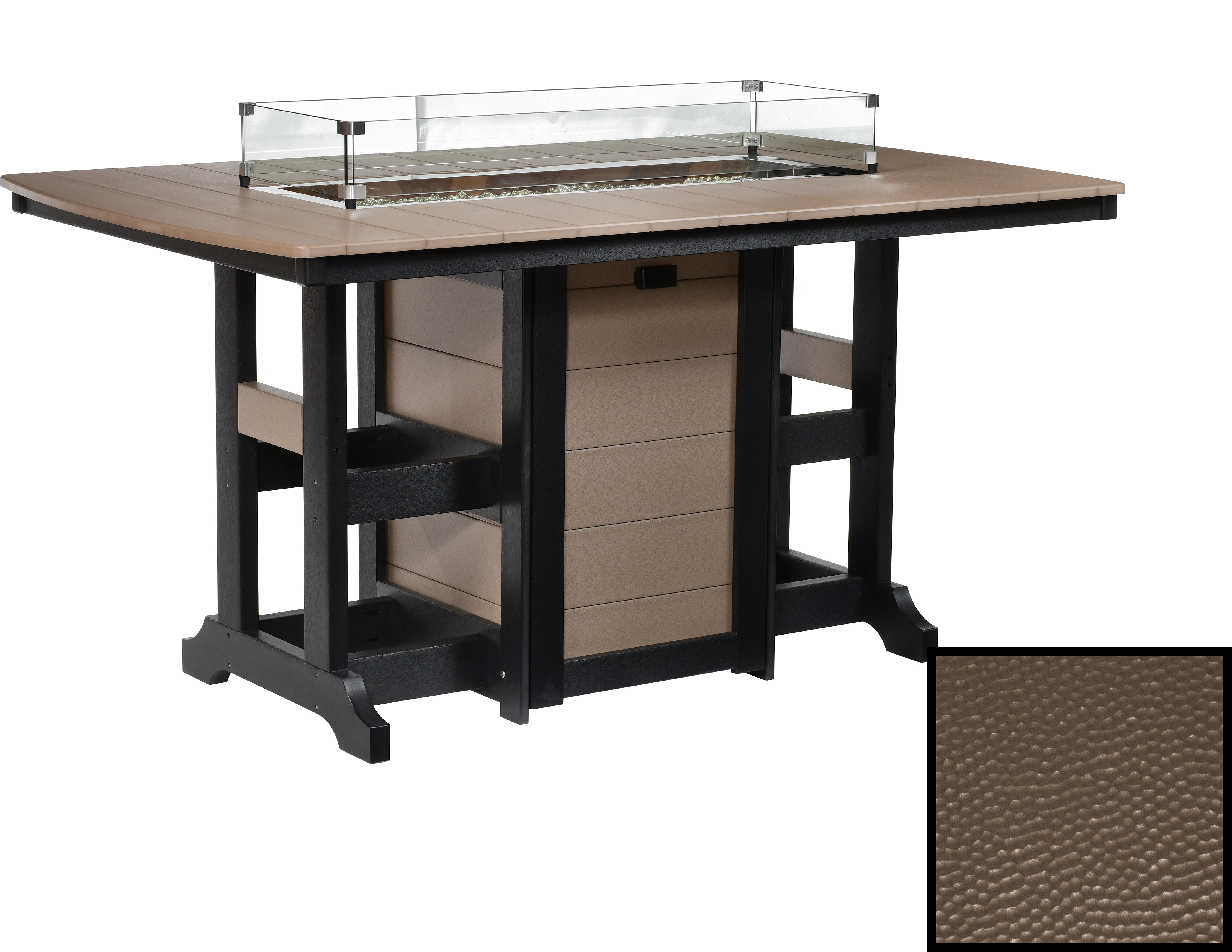 Berlin Gardens Garden Classic Recycled Plastic Hammered 72''W x 44''D