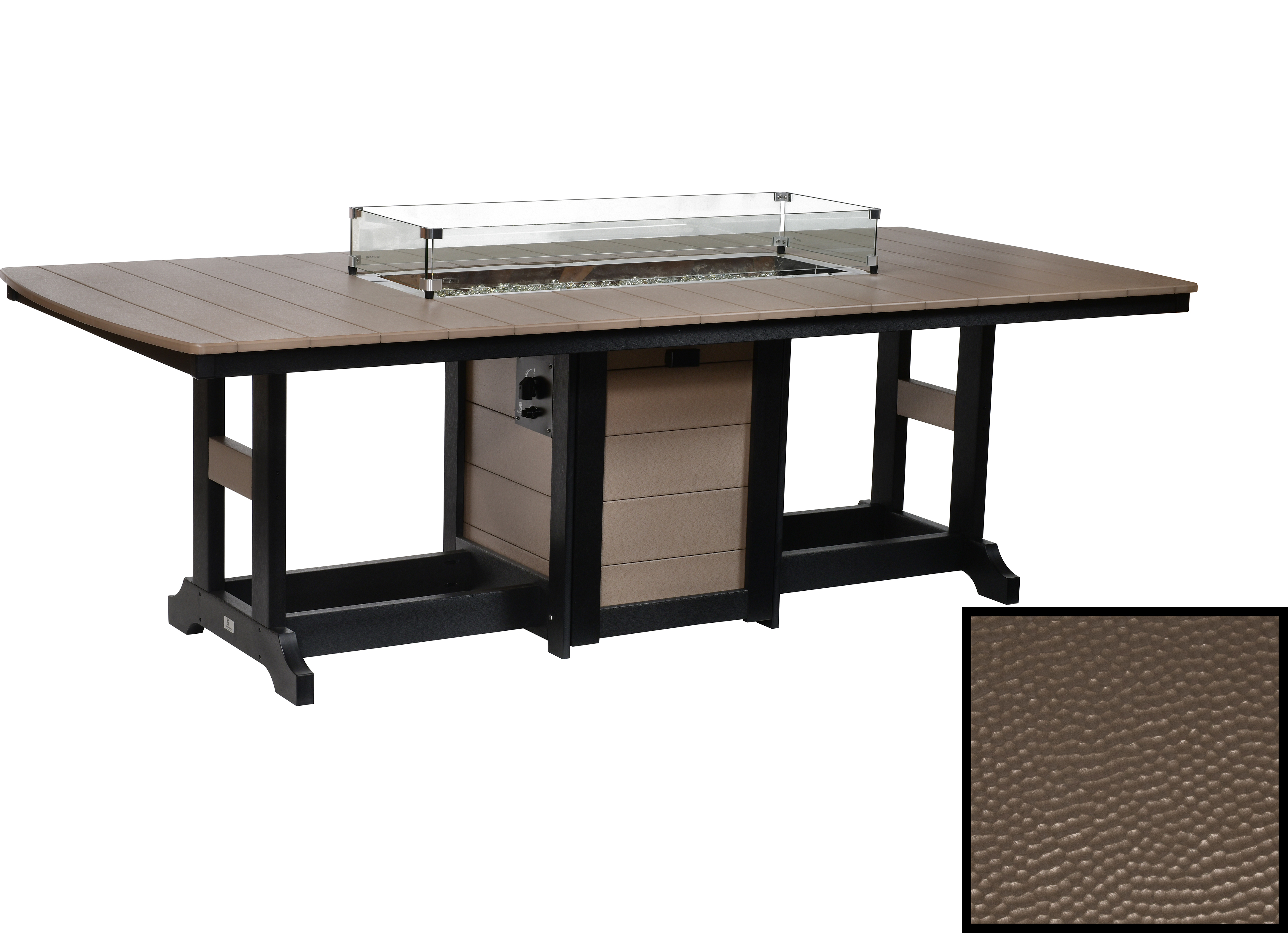 Berlin Gardens Garden Classic Recycled Plastic Hammered 96''W x 44''D