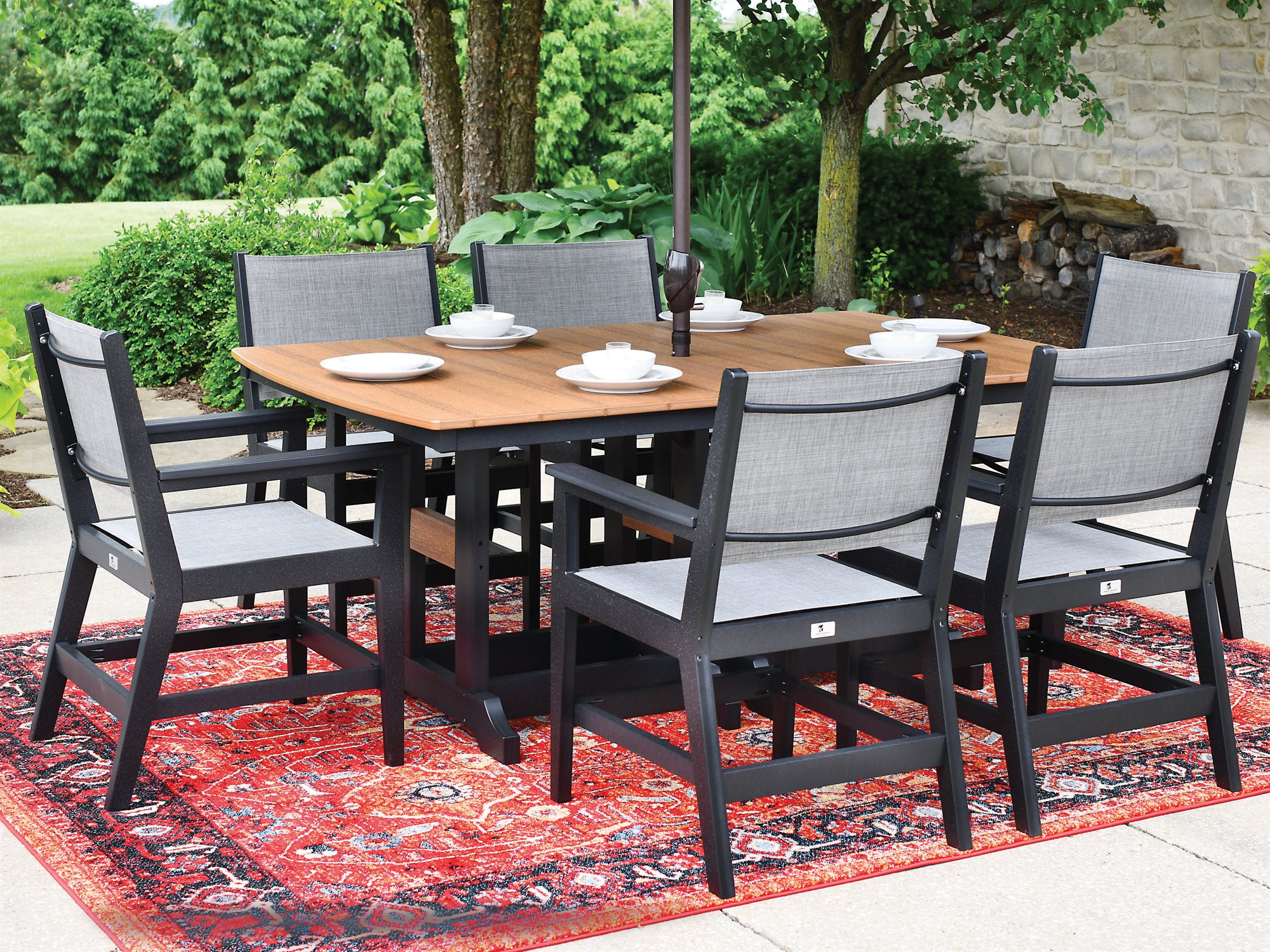 Berlin Gardens Mayhew Recycled Plastic Dining Set BLGMAYHWDINSET