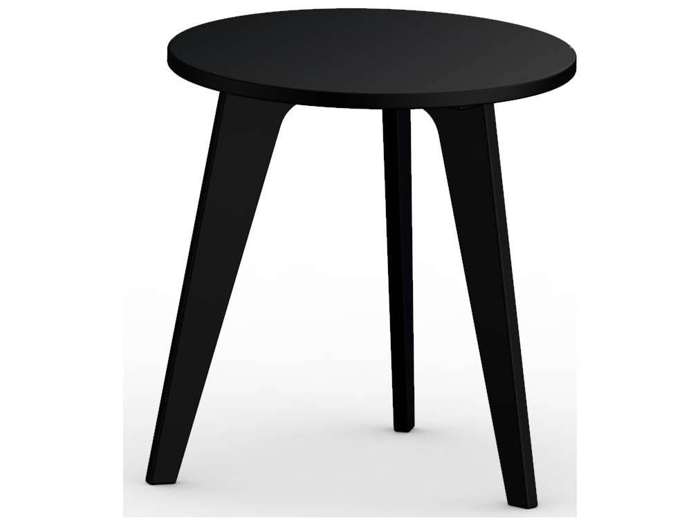 Berlin Gardens Nordic Recycled Plastic 18'' Round End Table BLGNRET1819