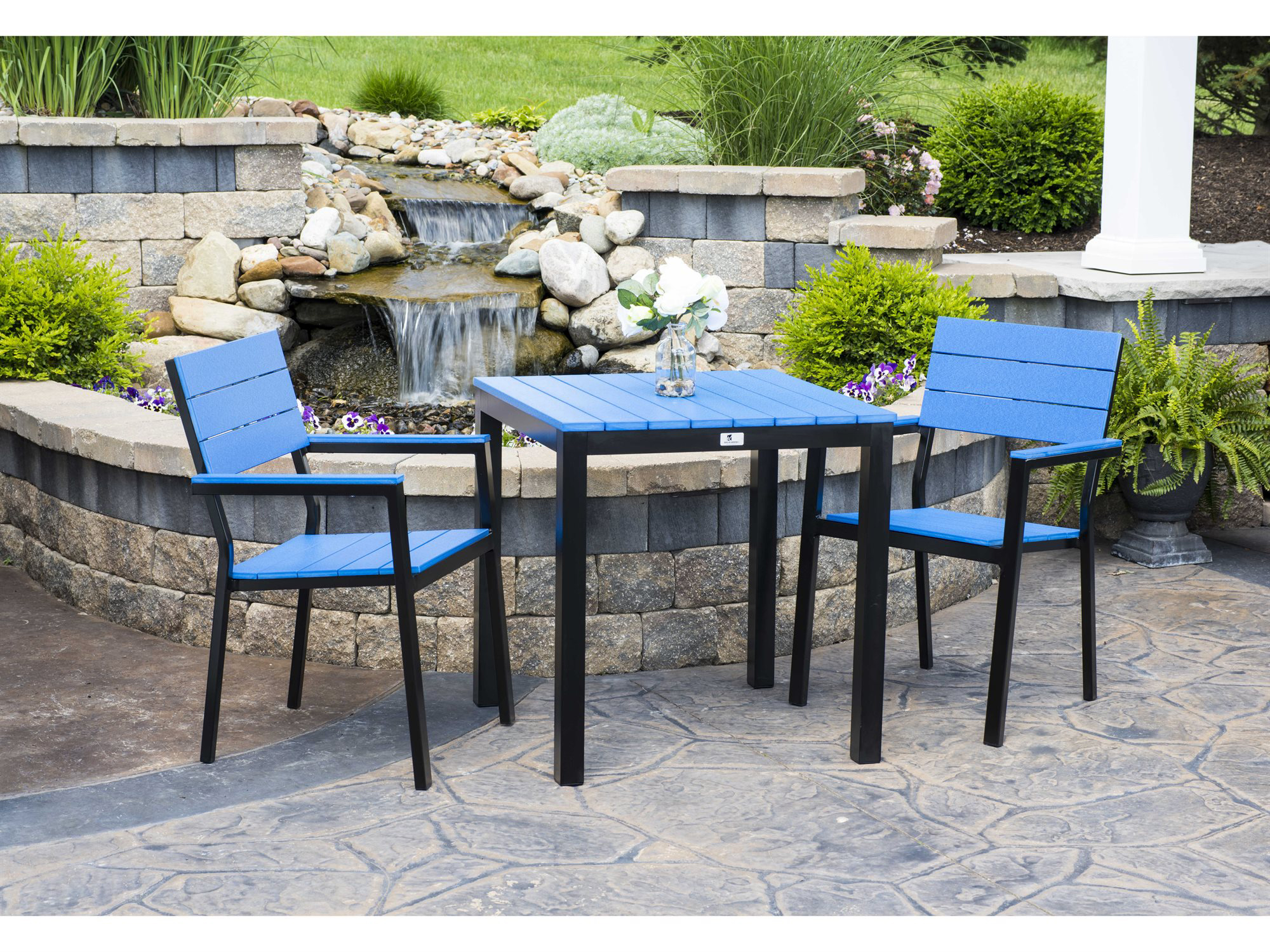 Berlin Gardens Pax Aluminum Dining Set BLGPAXDINSET2