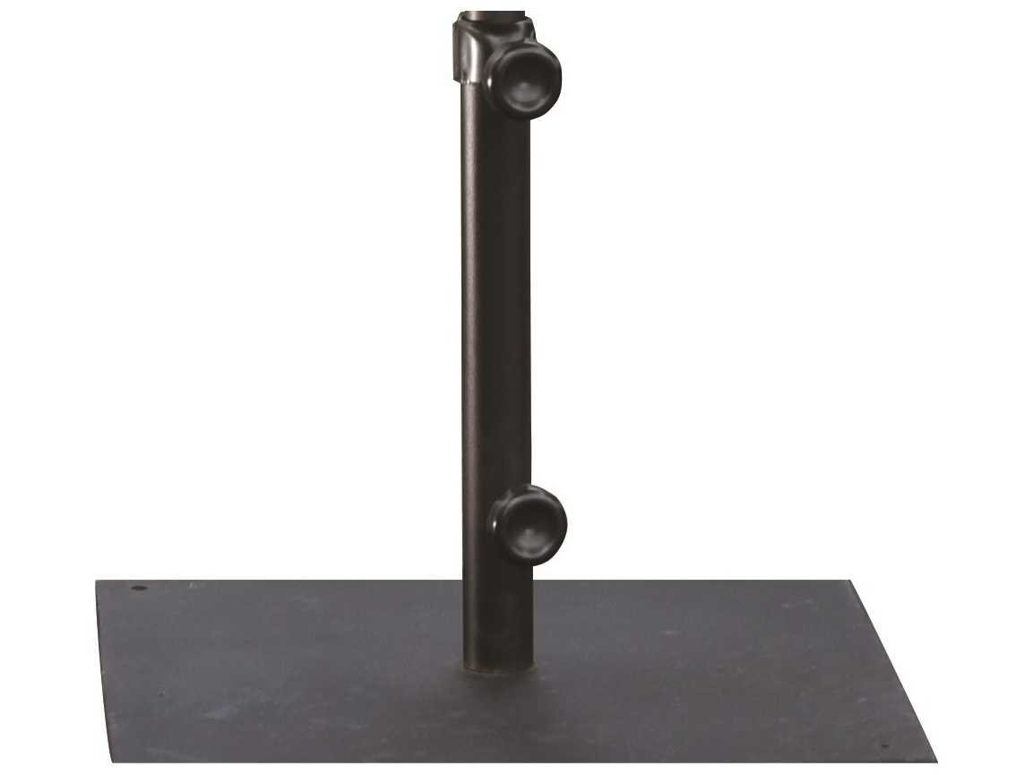 Berlin Gardens Black Aluminum 32 lbs Square Umbrella Base BLGUBS32BK