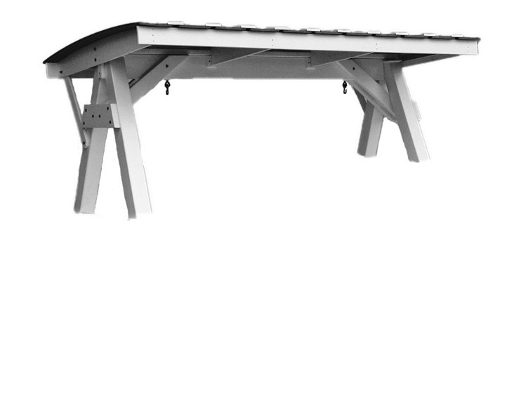 Berlin Gardens Casual Back Recycled Plastic Swing Set BLGCSLBCKSWNGSET1