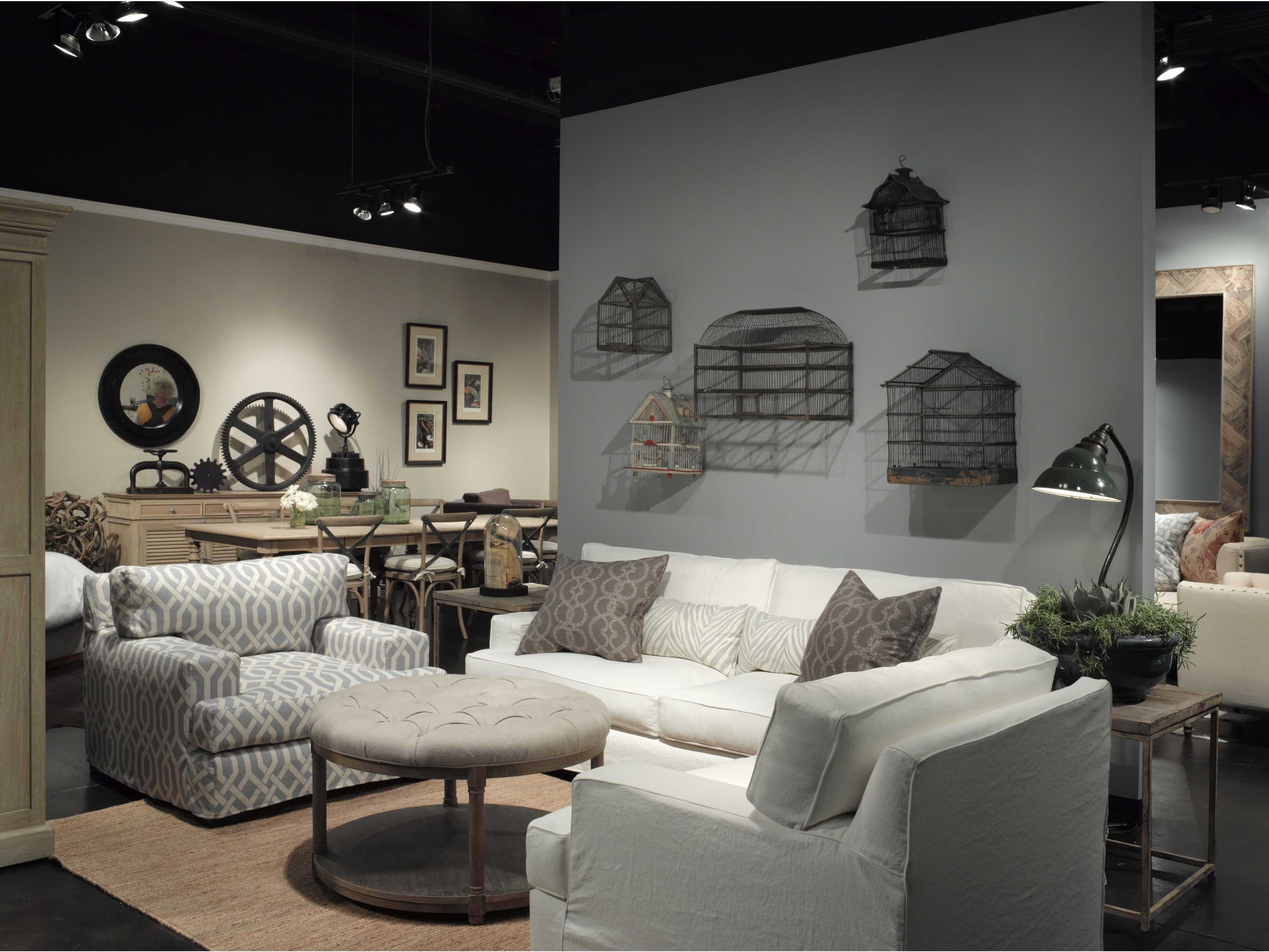 Brownstone Furniture Lorraine 36'' Wide Round Antique Oak Cocktail