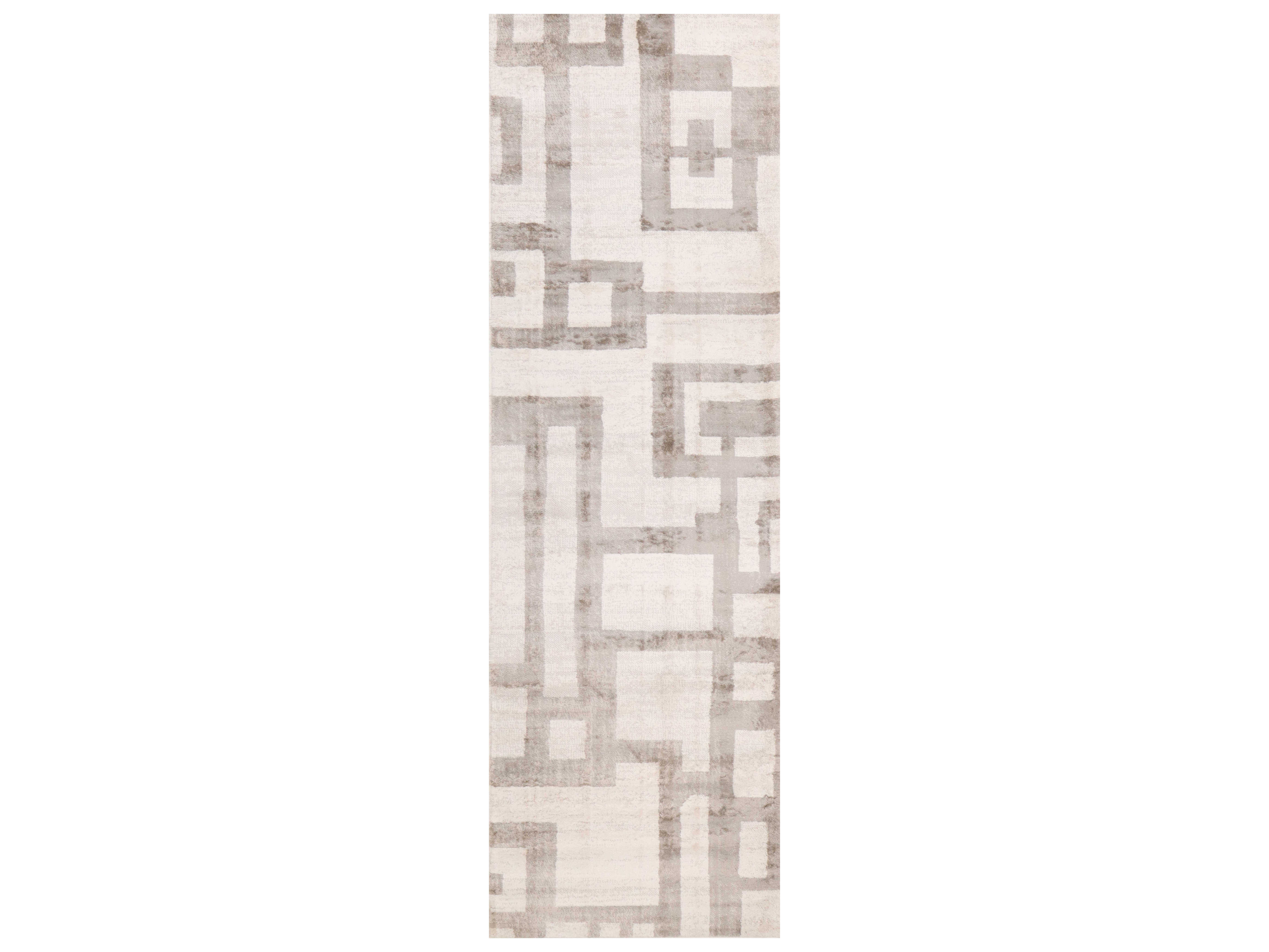 Bashian Rugs Ashland Ivory / Beige 2'6'' x 8'0'' Runner Area Rug
