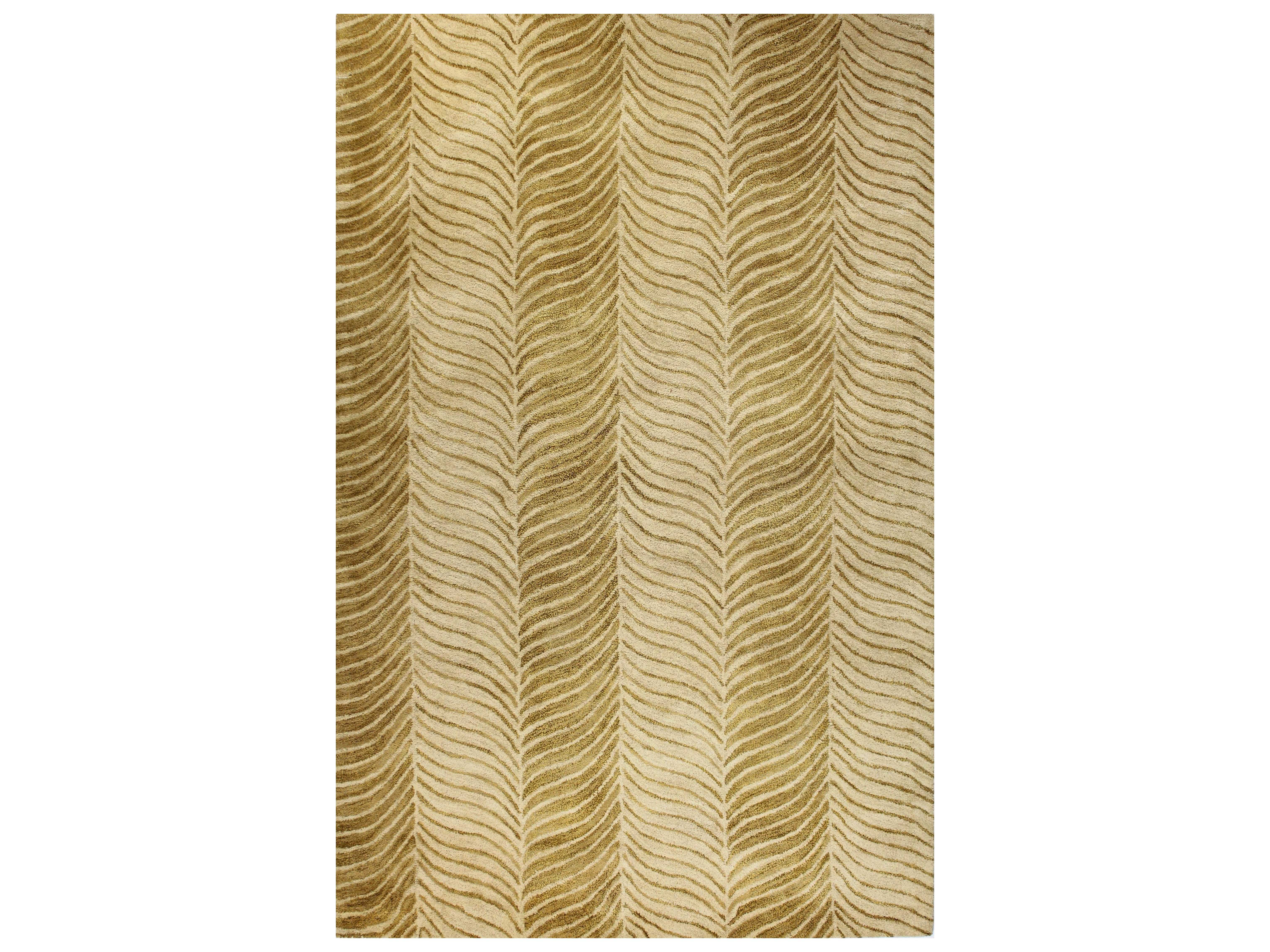 Bashian Rugs Greenwich Rectangular Gold Area Rug BSHR129GOHG228