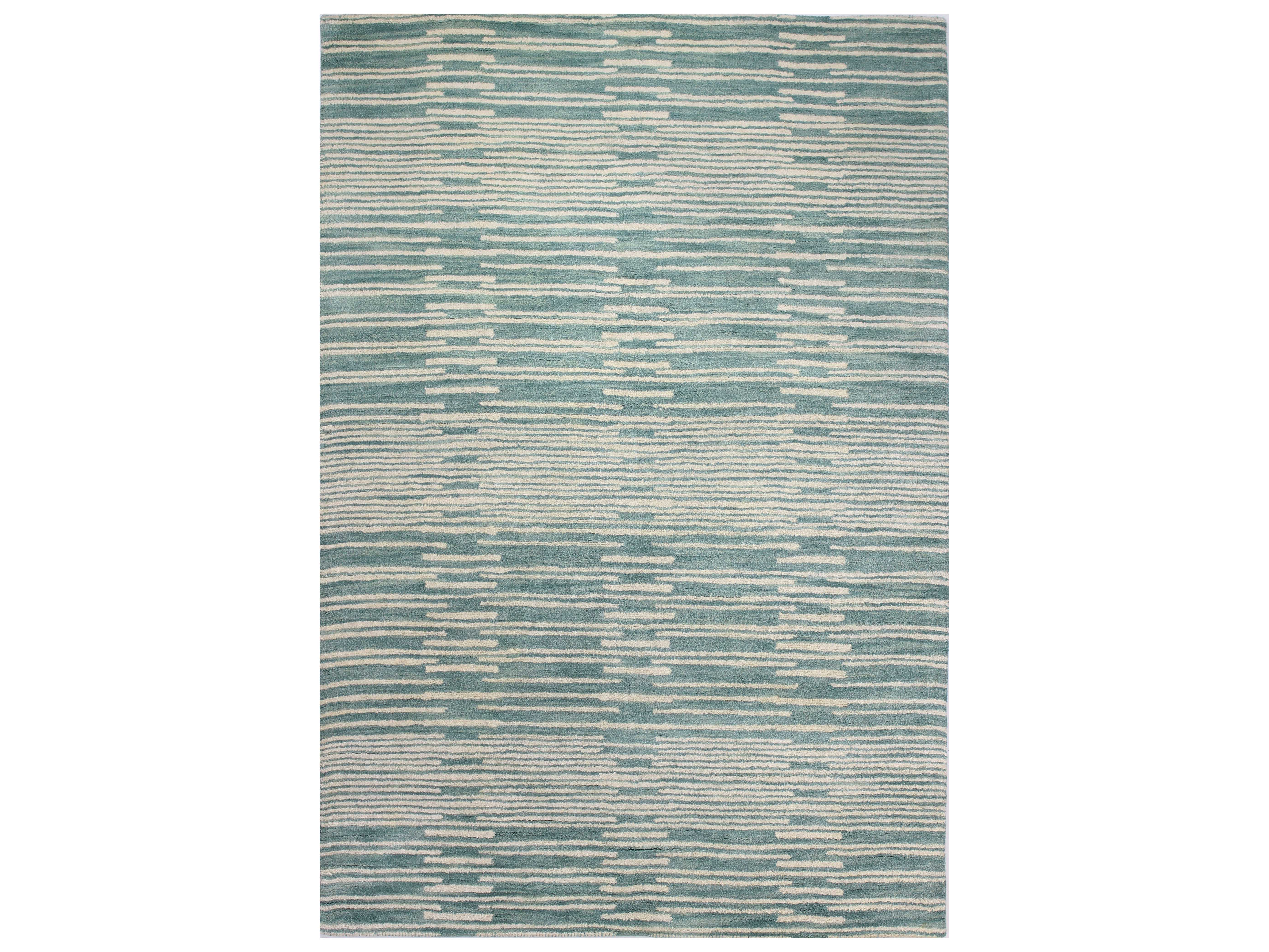 Bashian Rugs Chelsea Rectangular Aqua Area Rug BSHS185AQST264
