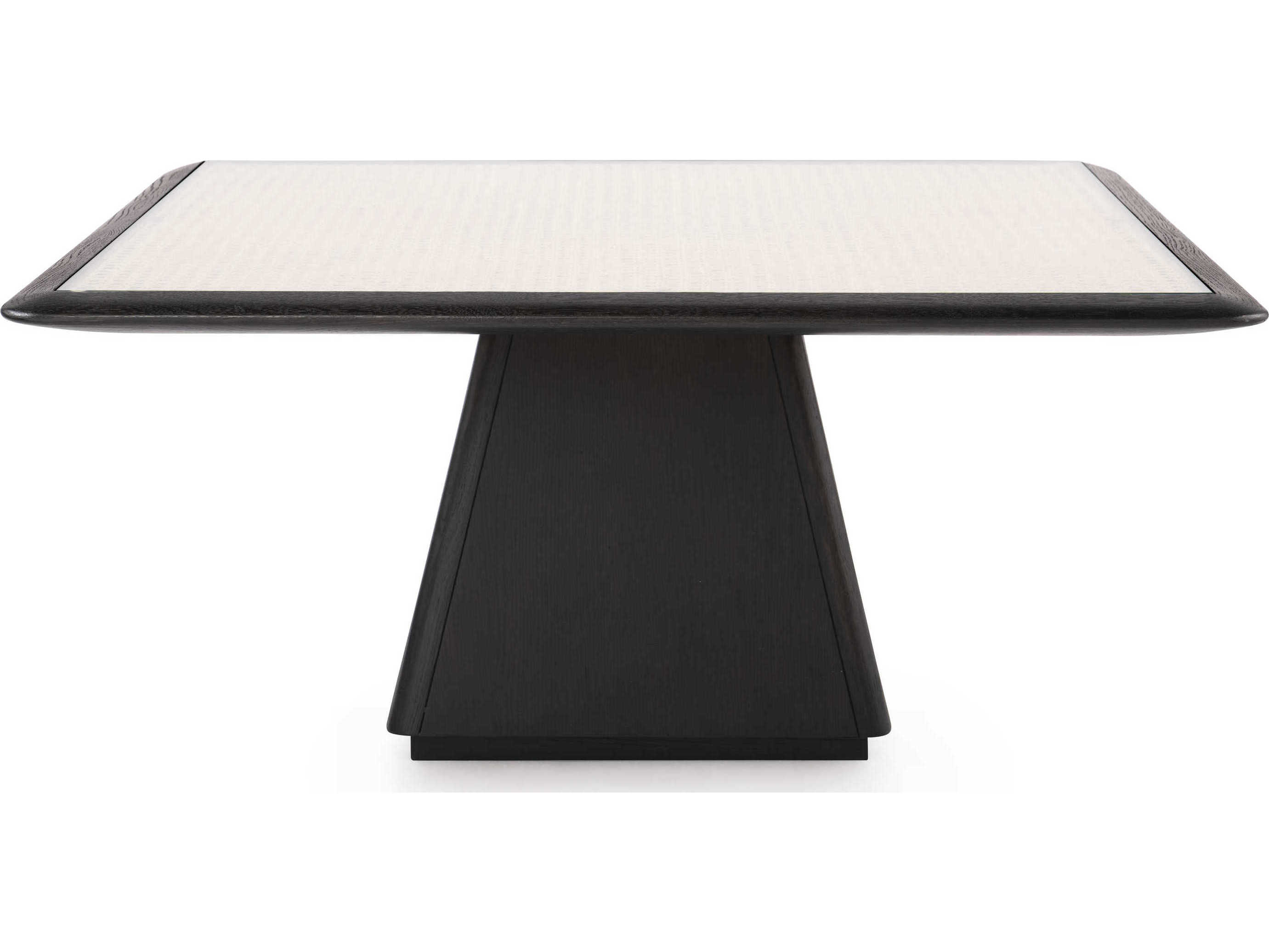 Villa & House 35" Square Glass Espresso Coffee Table BUNALM30094