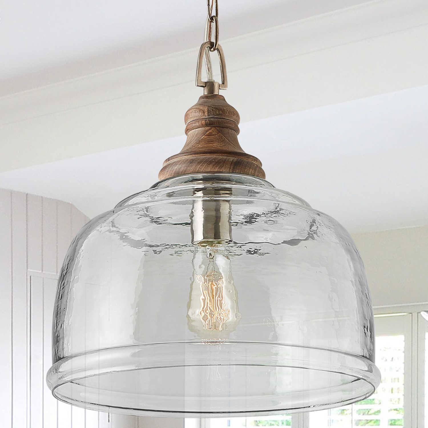 Capital Lighting Pendant Grey Wash 14'' Wide Pendant Light C2330318GY