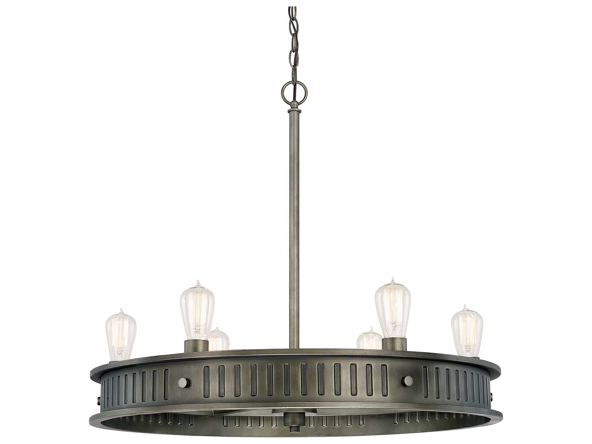 Capital Lighting Nash Gunmetal SixLight 29'' Wide Chandelier C2413261GM