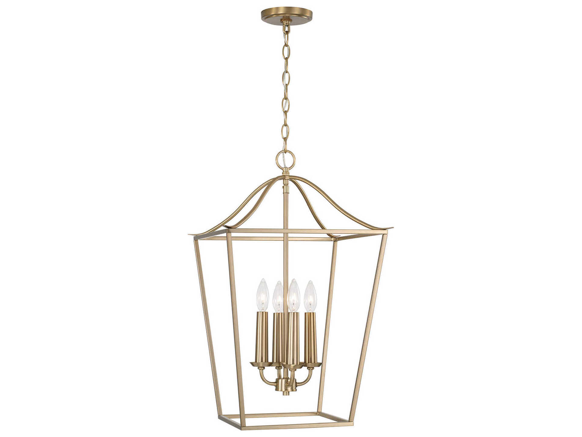 Capital Lighting Grady Matte Brass 4light 22'' Wide Pendant C2550641MA