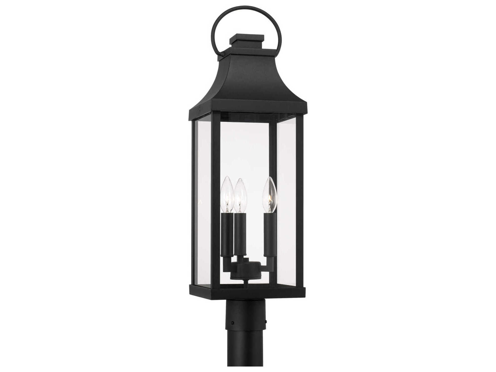 Capital Lighting Bradford 3 Light Outdoor Post Light C2946432BK