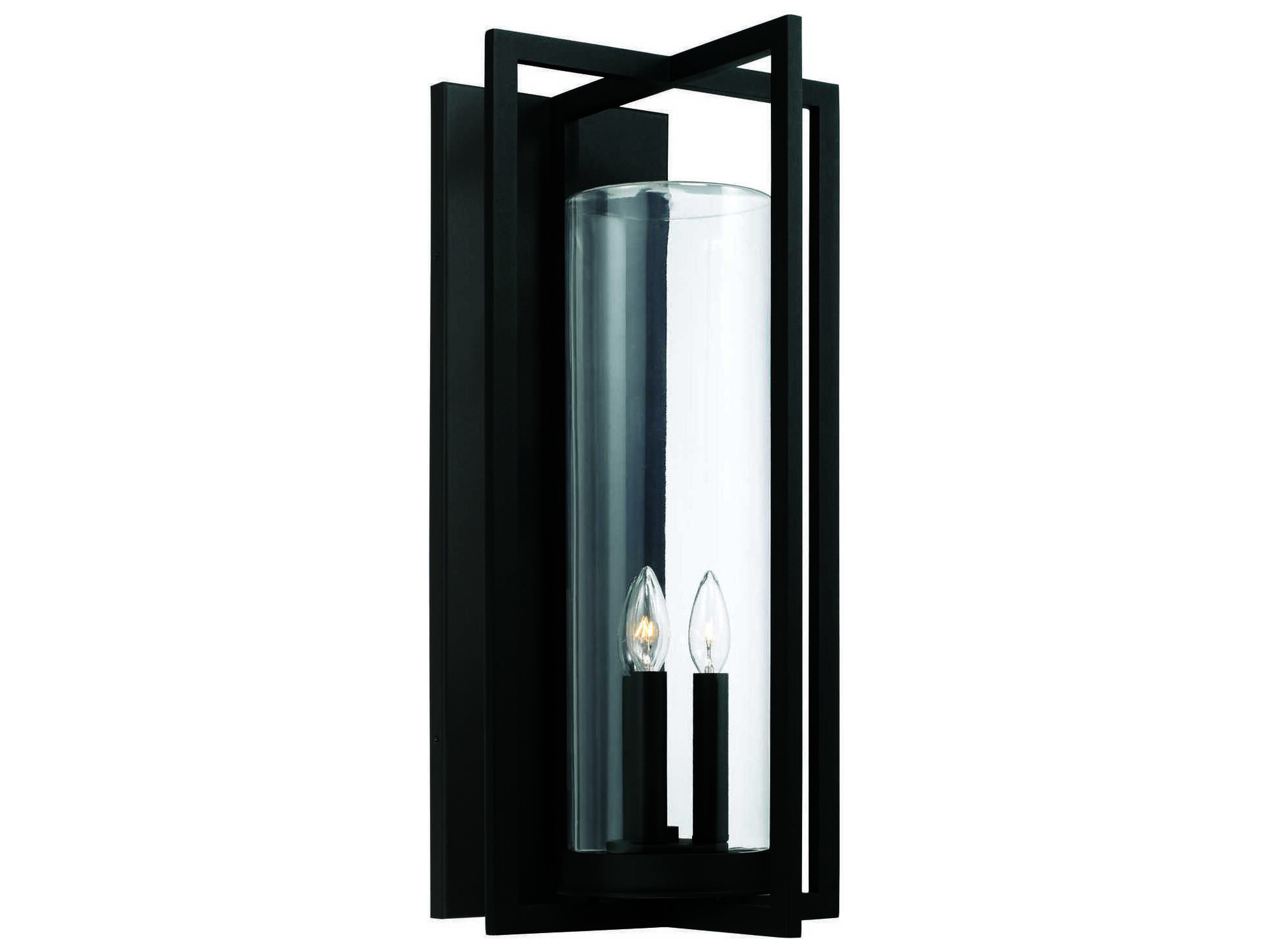 Capital Lighting Kent 3 Light Outdoor Wall Light C2948231BK