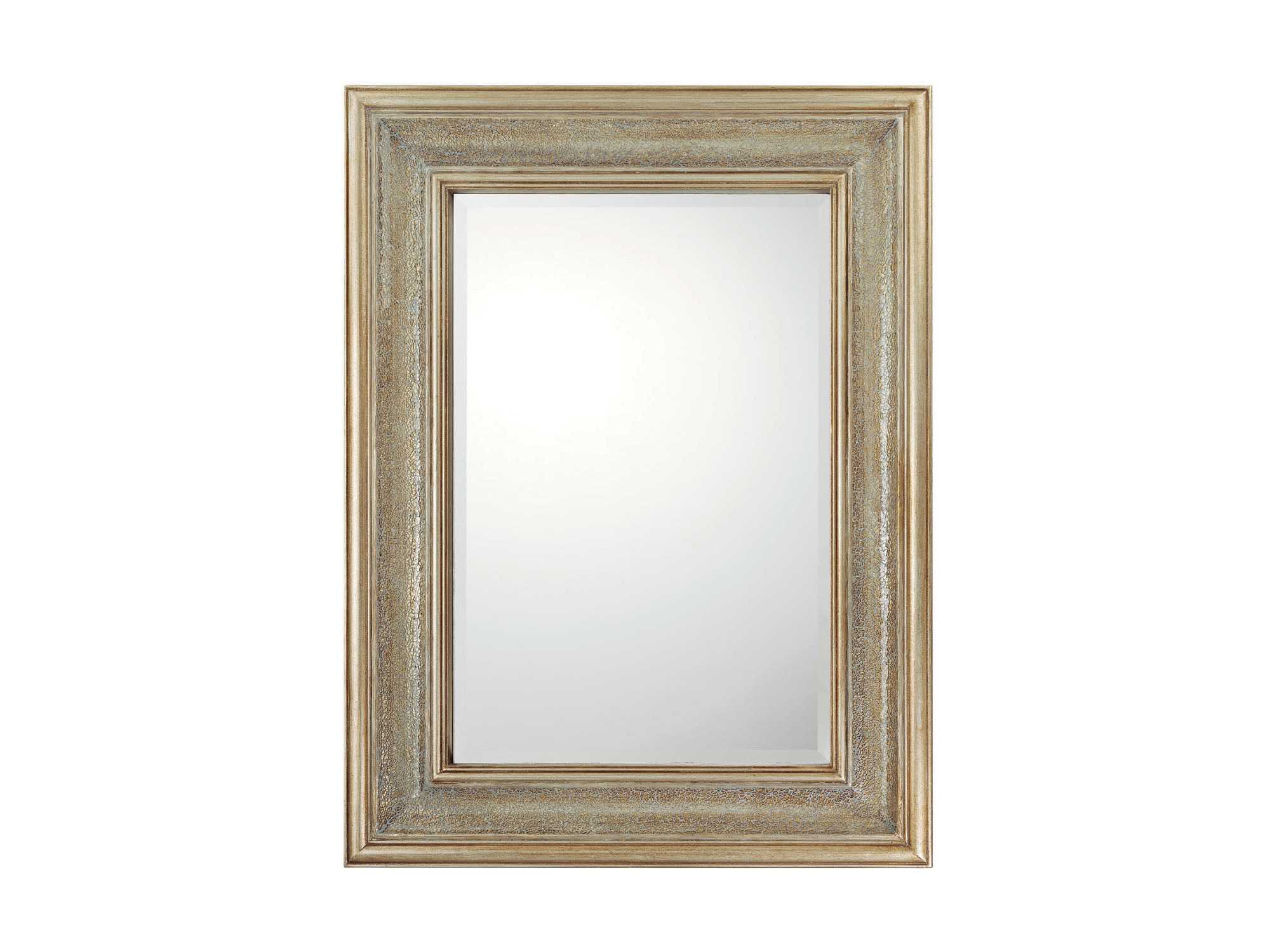 Capital Lighting 36 x 48 Rectangular Beveled Gold & Crackled Wall Mirror