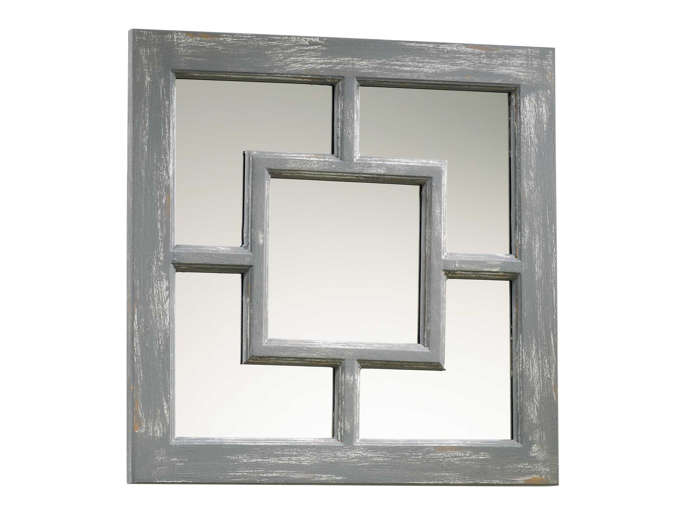 Cyan Design Ashbury 17 x 17 Distressed Gray Wall Mirror C304282