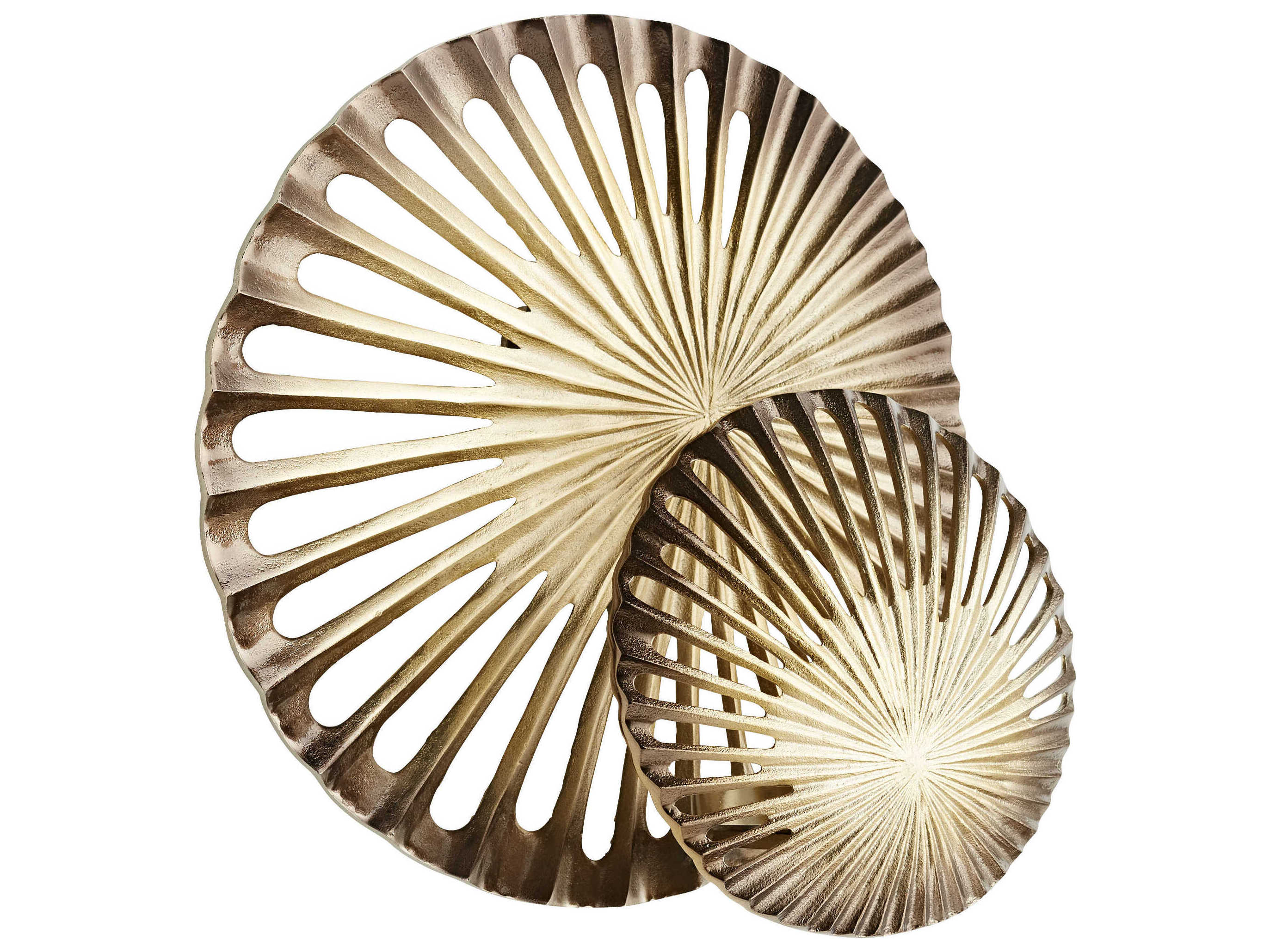 Cyan Design Spatial Antique Brass Metal Wall Art (Set of 2) C311315