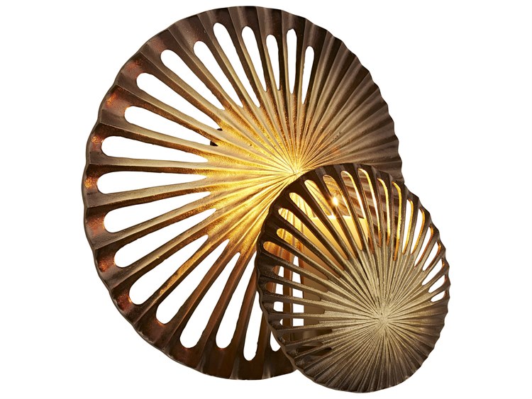 Cyan Design Spatial Antique Brass Metal Wall Art Set of 2 C311315