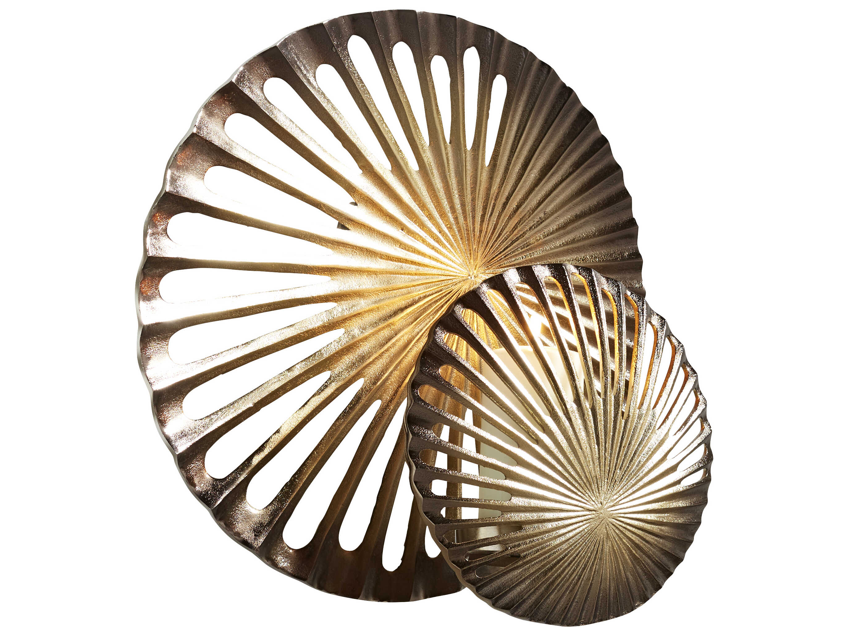 Cyan Design Spatial Antique Brass Metal Wall Art Set of 2 C311315