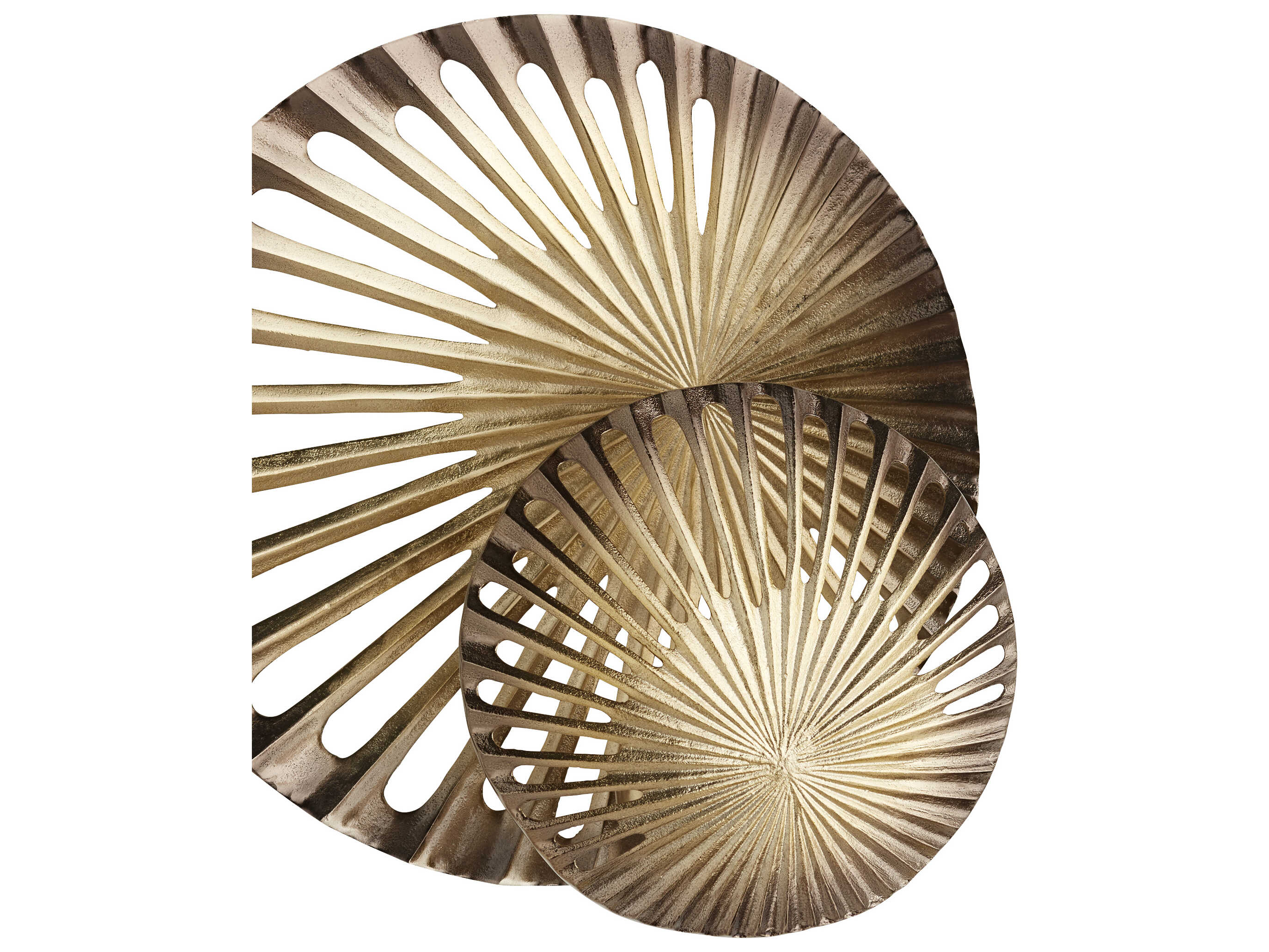 Cyan Design Spatial Antique Brass Metal Wall Art Set of 2 C311315