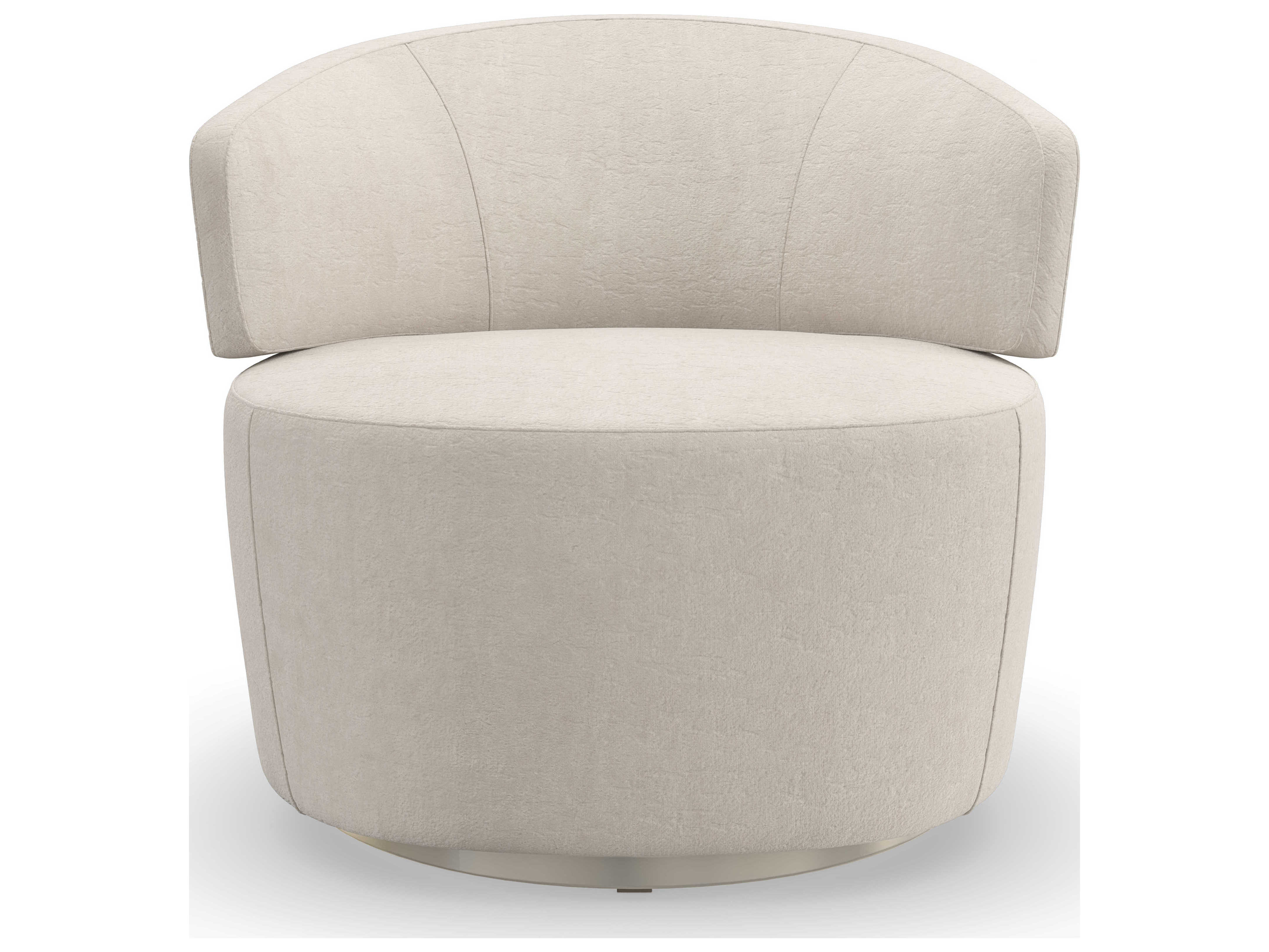 Caracole Upholstery Olympia 34" Silver Fabric Accent Chair CACUPH022034A