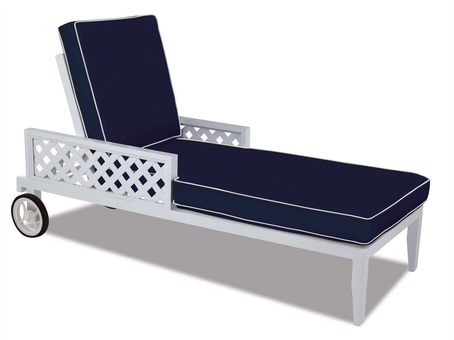 Cast Classics Grand Trellis Cast Aluminum Cushion Chaise Lounge CC300229C