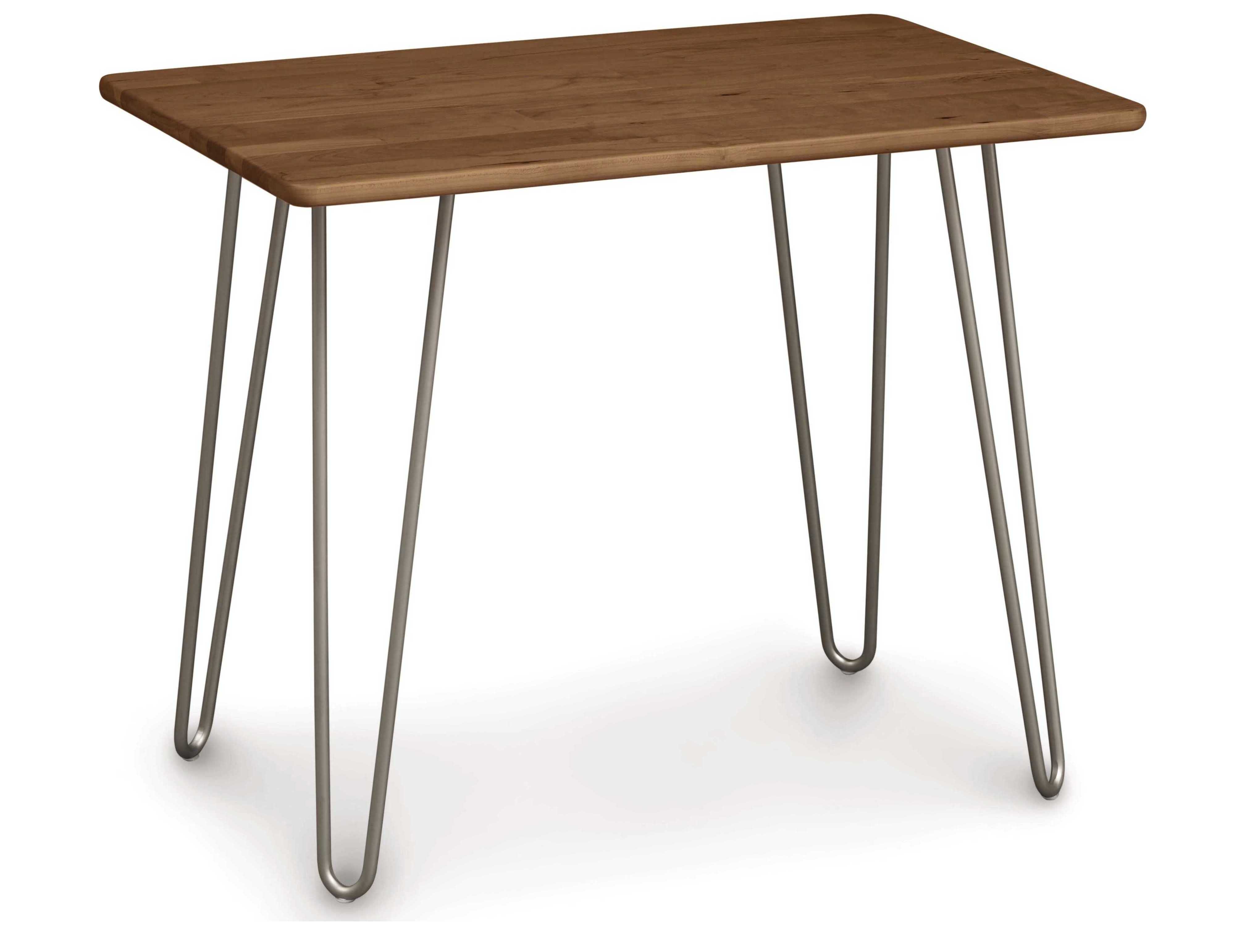 Copeland Essentials 30" Rectangular Wood Saddle Cherry Silver End Table