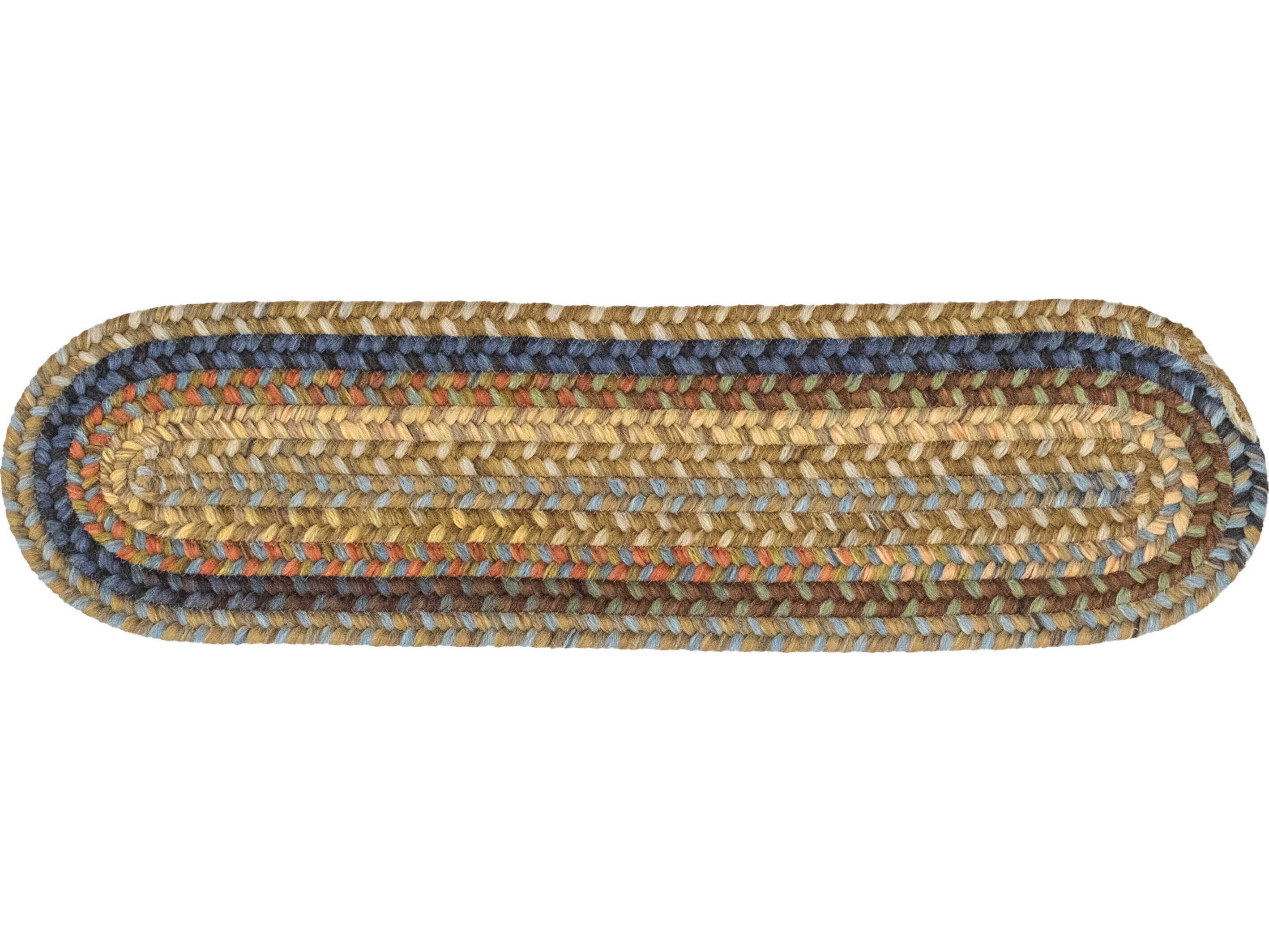 Colonial Mills New England Braid Green Stair Tread (Set of 13