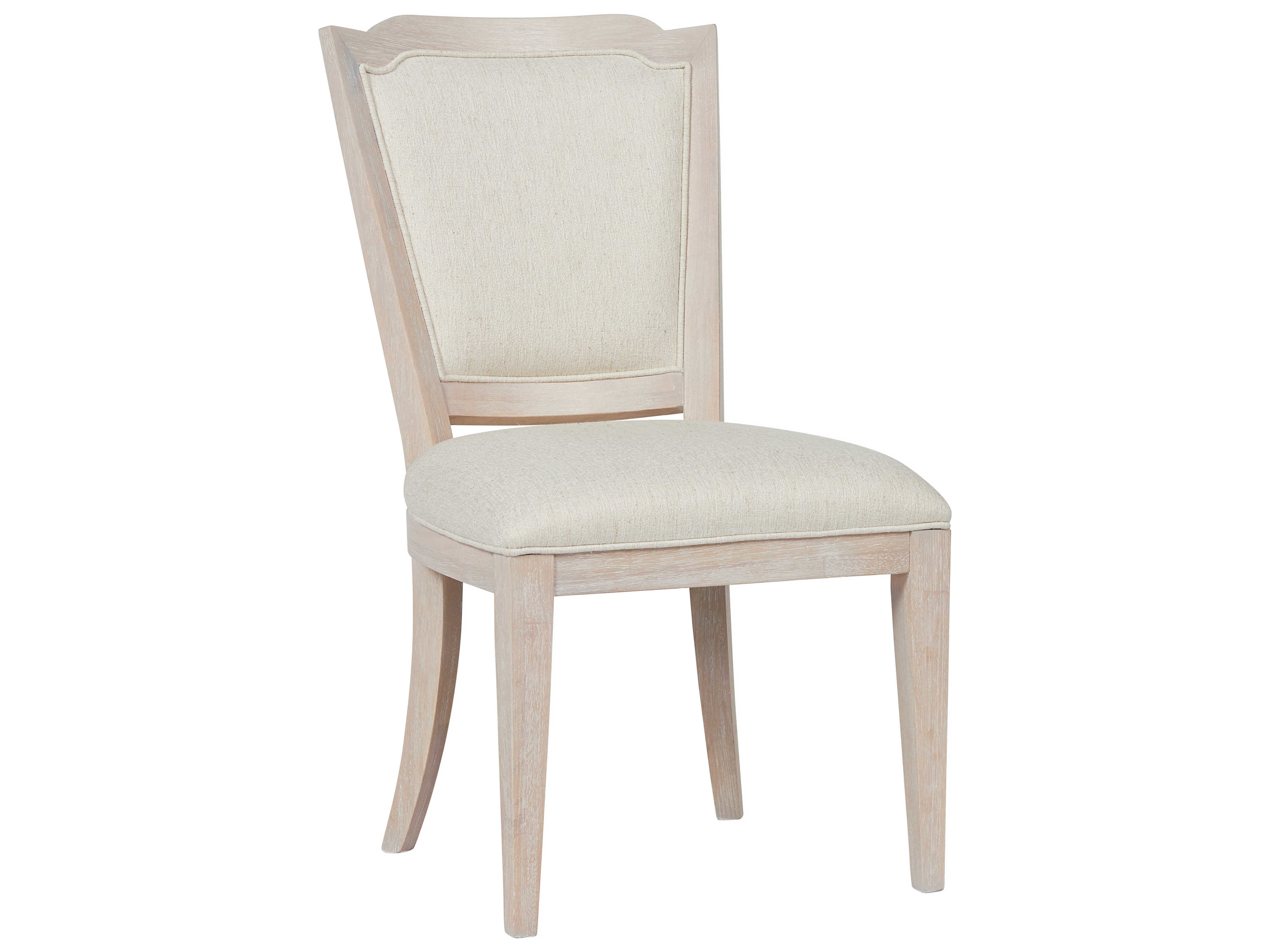 Coastal Living Home Getaway White Upholstered Side Dining Chair