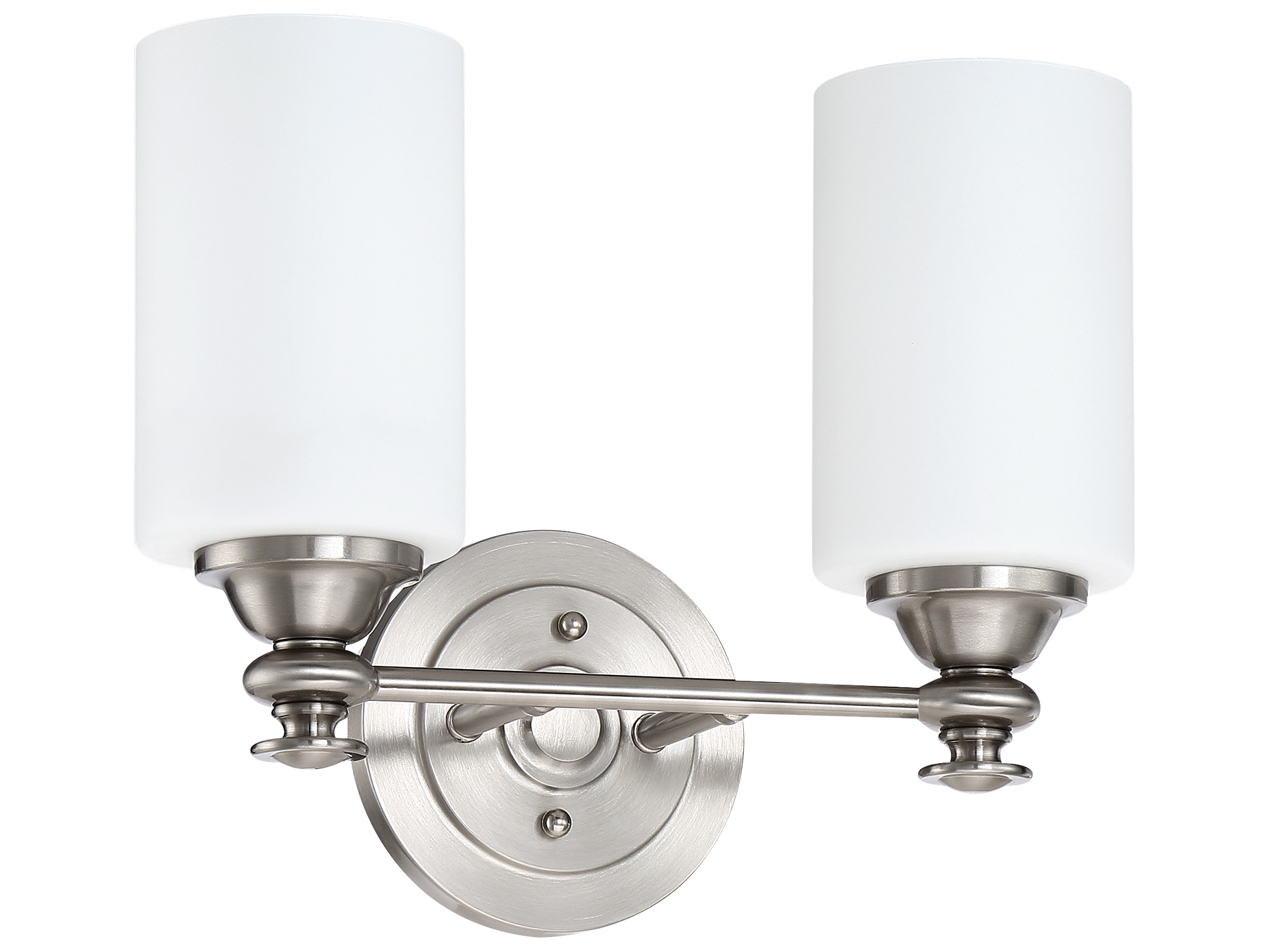 Craftmade Dardyn Brushed Polished Nickel 2light Vanity Light with