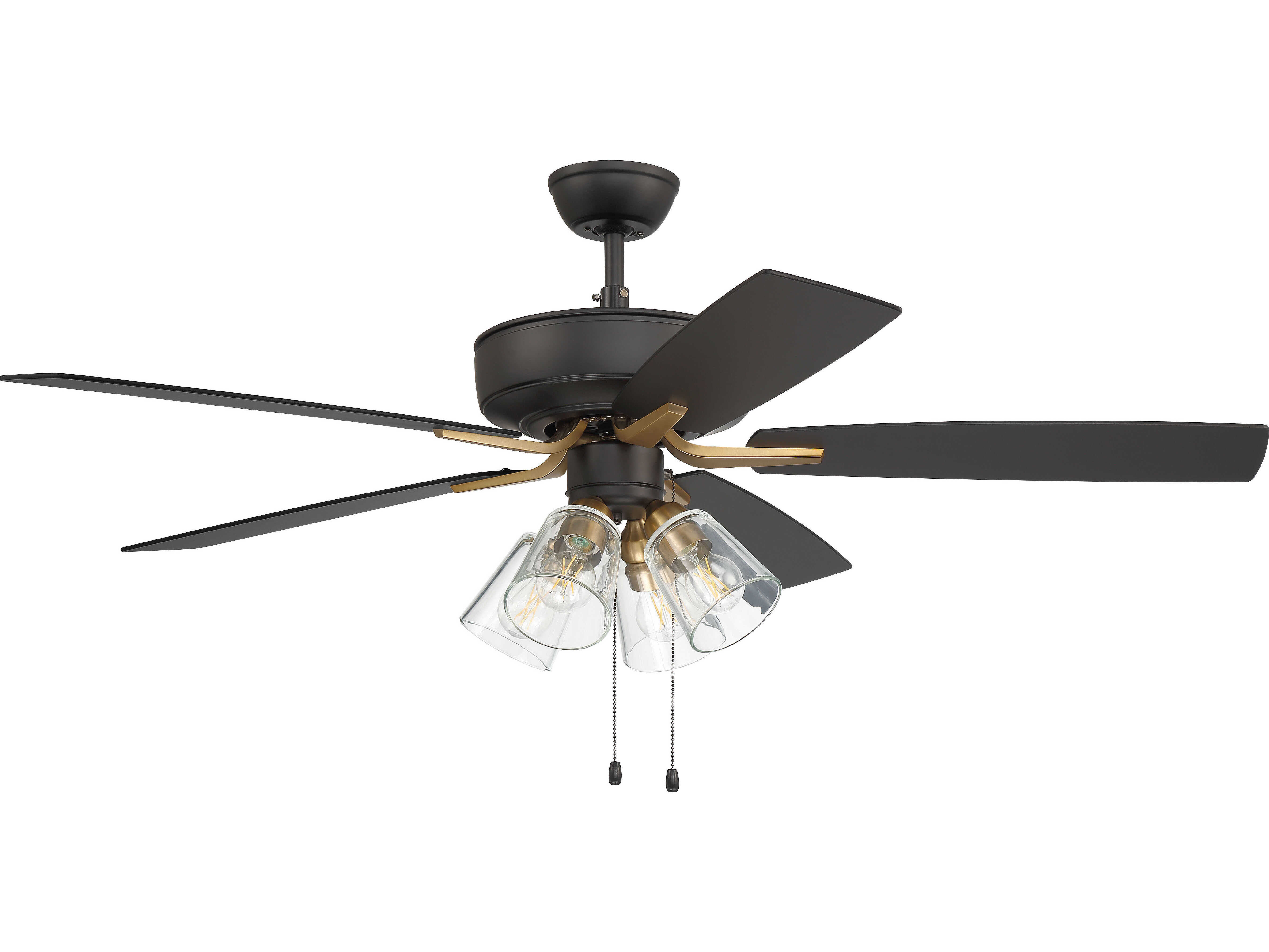 Craftmade Pro Plus 4 Light 52'' LED Ceiling Fan CMP104FBSB552BWNFB