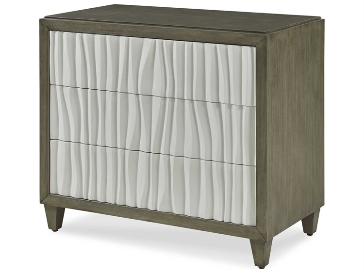 Century Furniture Citation Greige White Gray Walnut Wood Accent Chest