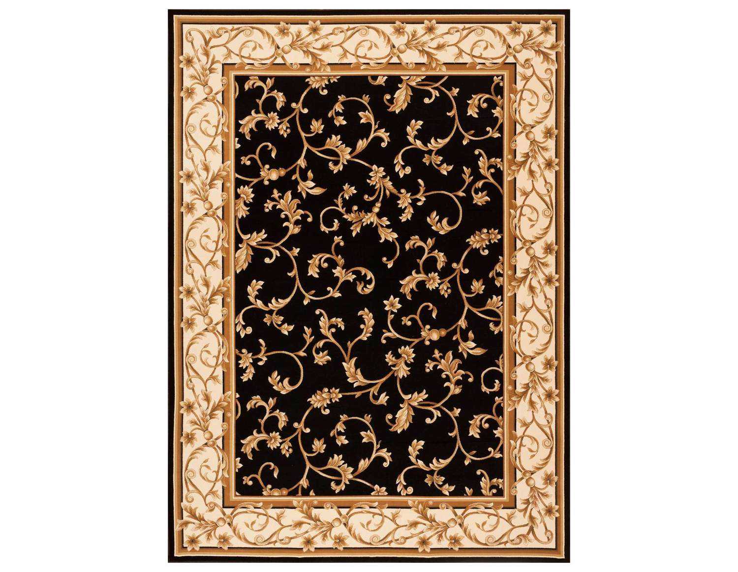Central Oriental Radiance Mediterranean Felix Black Area Rug CO2034KW023