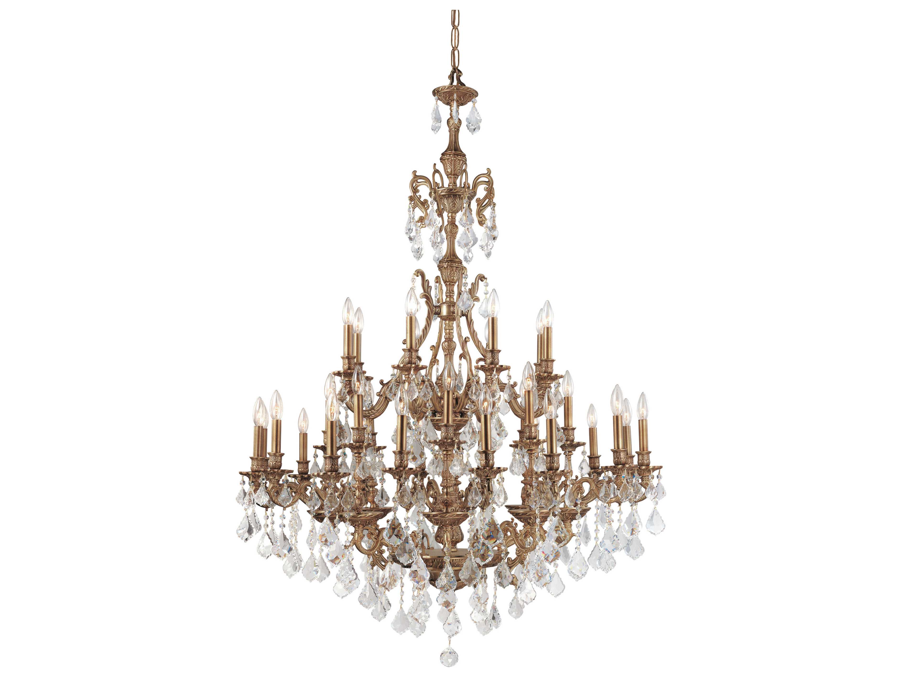 Crystorama Yorkshire Aged Brass 32Light 44'' Wide Grand Chandelier