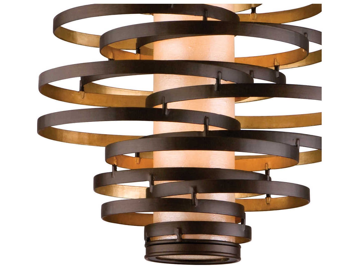 Corbett Lighting Vertigo Bronze / Gold Leaf TwoLight 18'' Wide