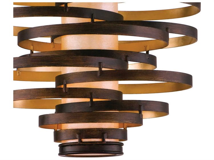 Corbett Lighting Vertigo Bronze / Gold Leaf ThreeLight 23'' Wide