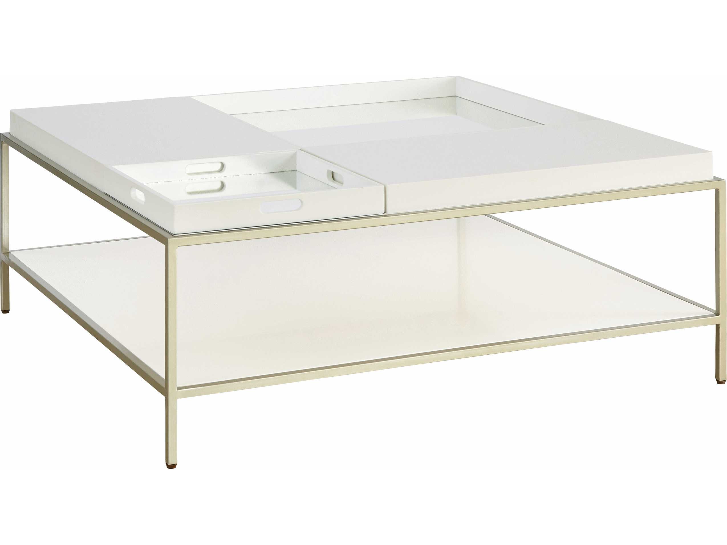 Casana Hemming LowSheen Ivory 42'' Square Coffee Table CX860060