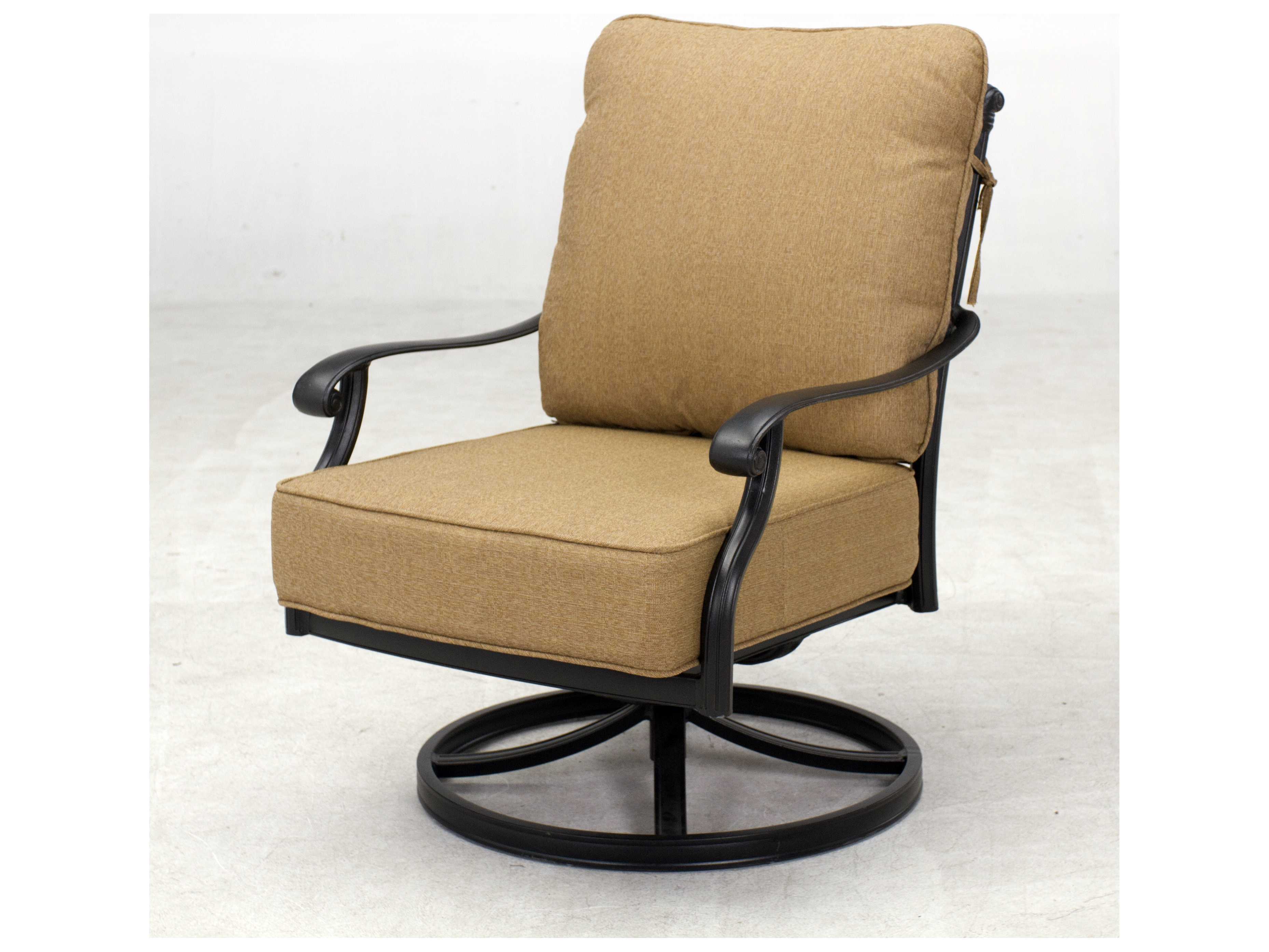 Darlee Outdoor Living Madison Cast Aluminum Swivel Rocker Club Chair in