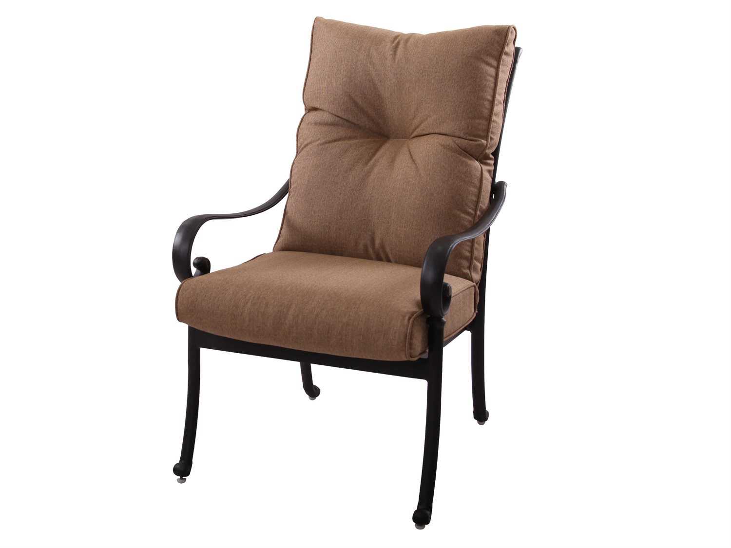 Darlee Outdoor Living Santa Anita Replacement Dining Chair Seat and Back Cushion DA301120101
